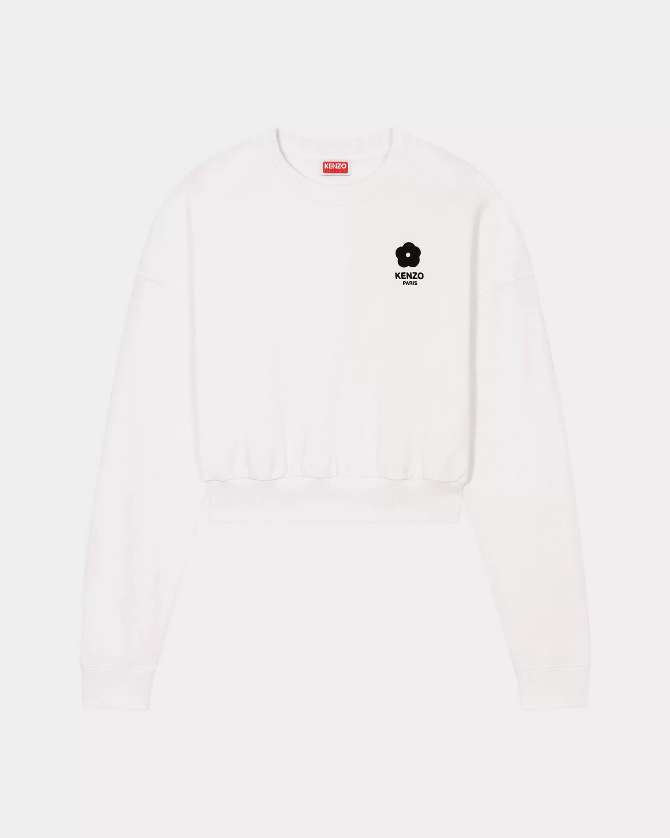 Sweatshirts and Hoodies*KENZO 'BOKE 2.0' short embroidered sweatshirt White