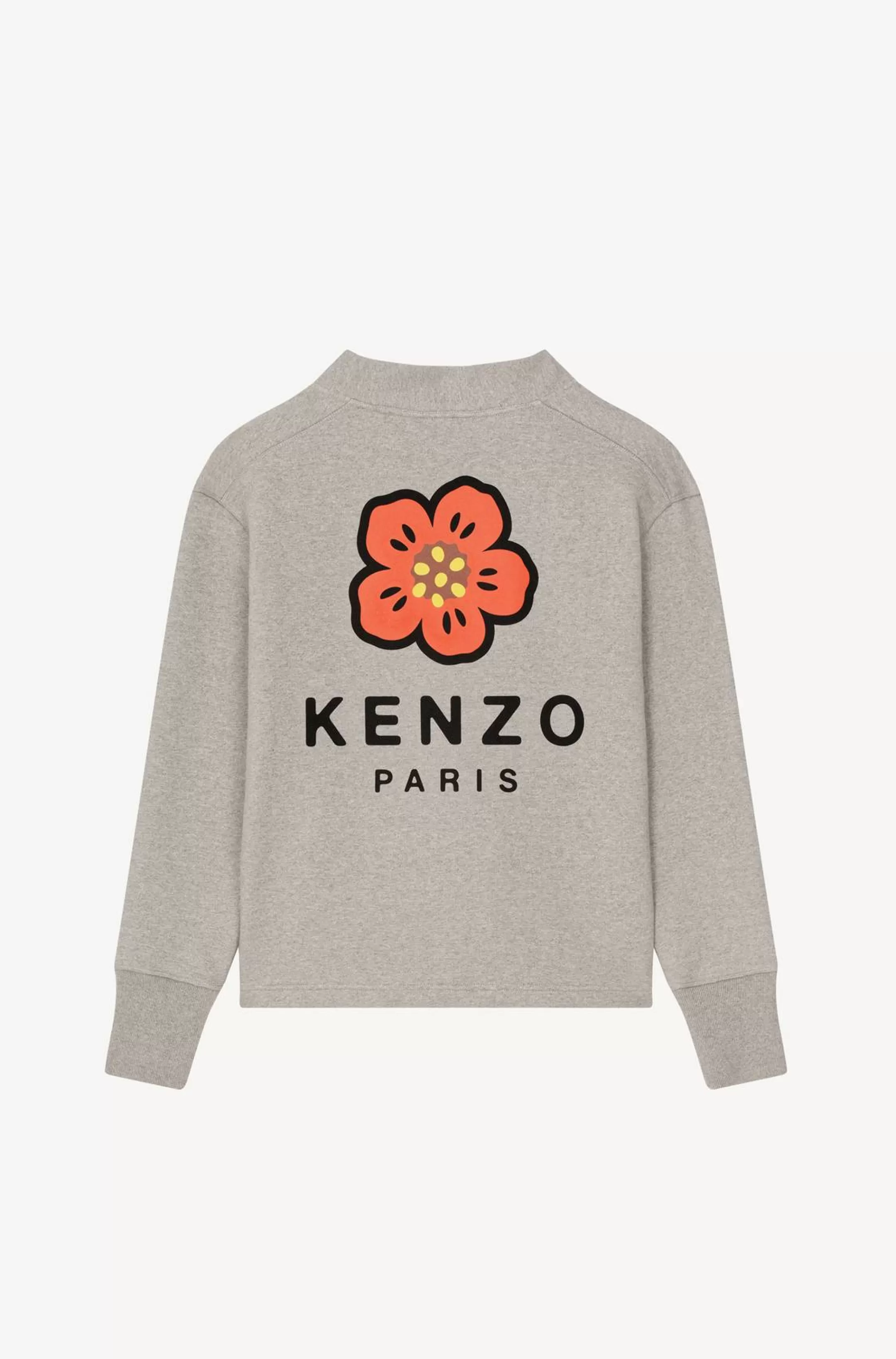 Sweatshirts and Hoodies*KENZO 'BOKE FLOWER' cardigan Pearl Grey