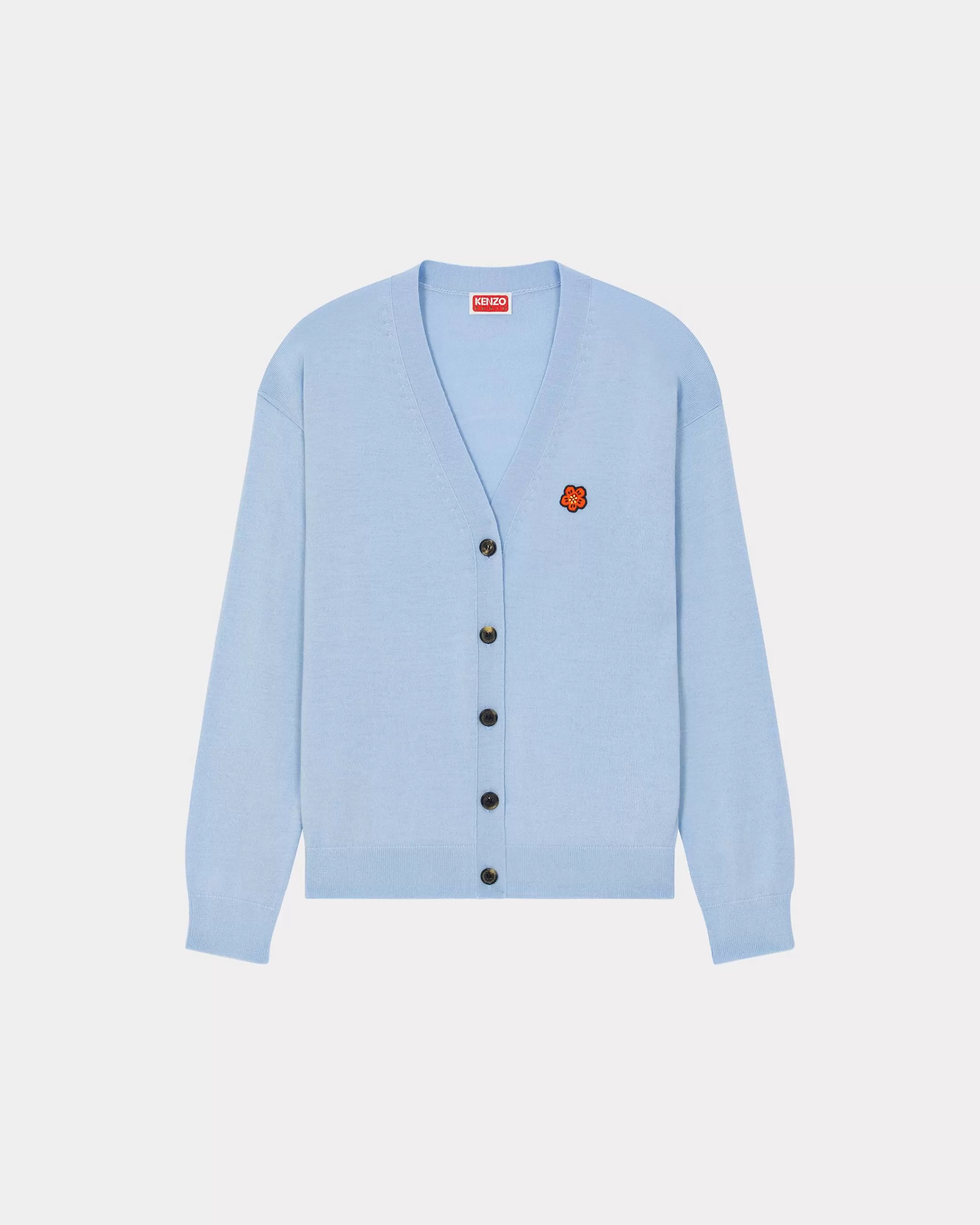 Knitwear | Boke Flower*KENZO 'Boke Flower Crest' embroidered cardigan Light Blue