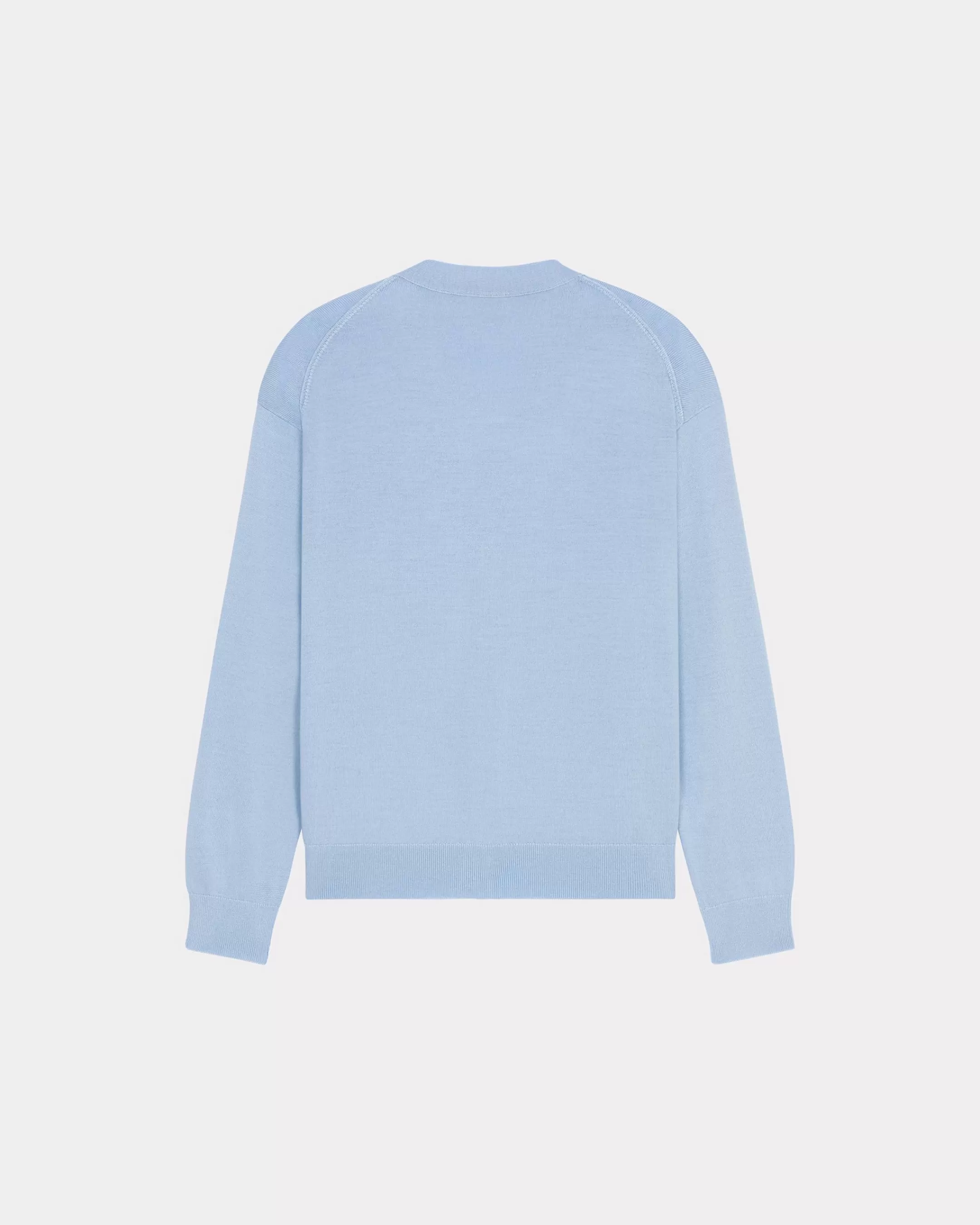 Knitwear | Boke Flower*KENZO 'Boke Flower Crest' embroidered cardigan Light Blue