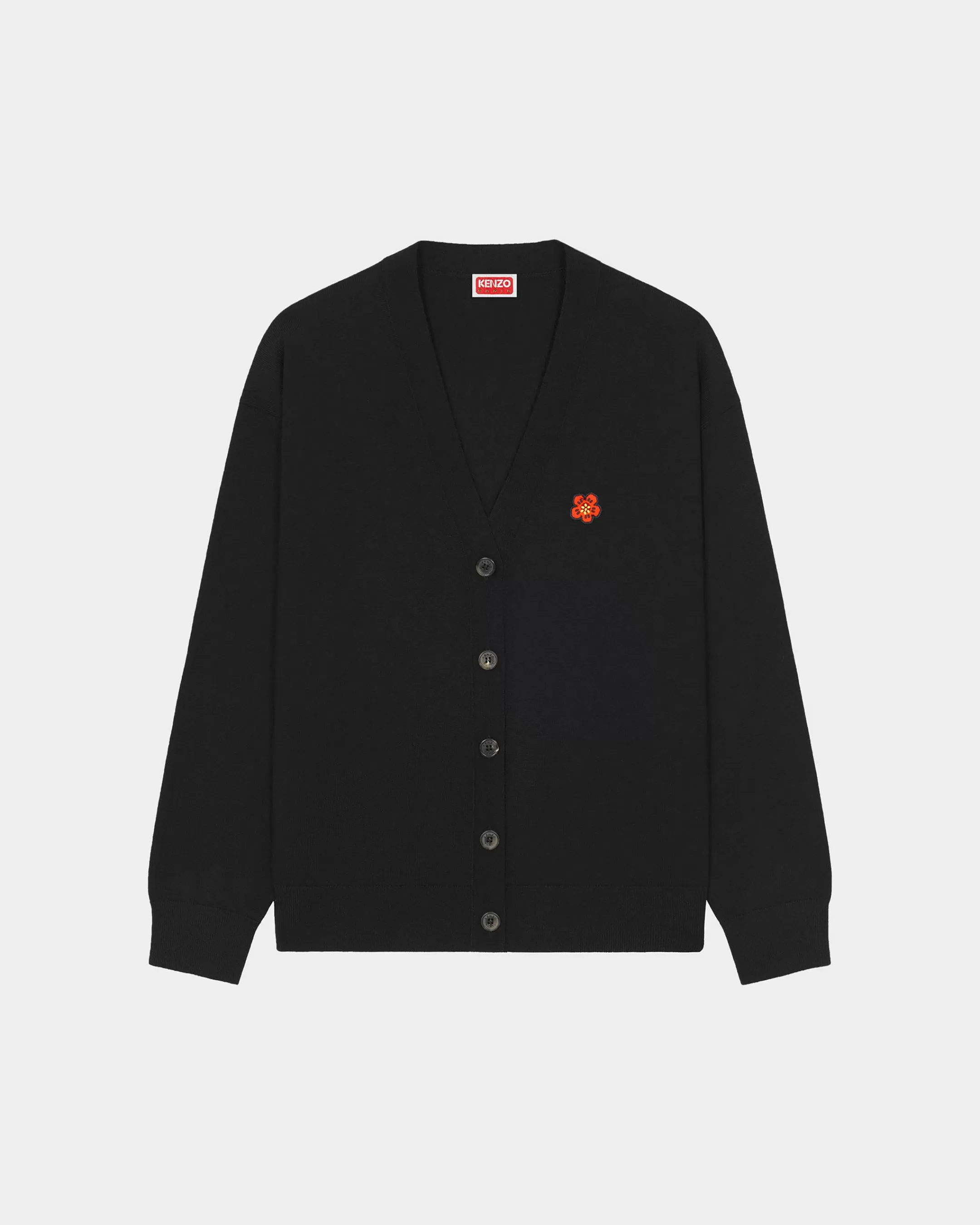 Knitwear | Boke Flower*KENZO 'Boke Flower Crest' embroidered cardigan Black