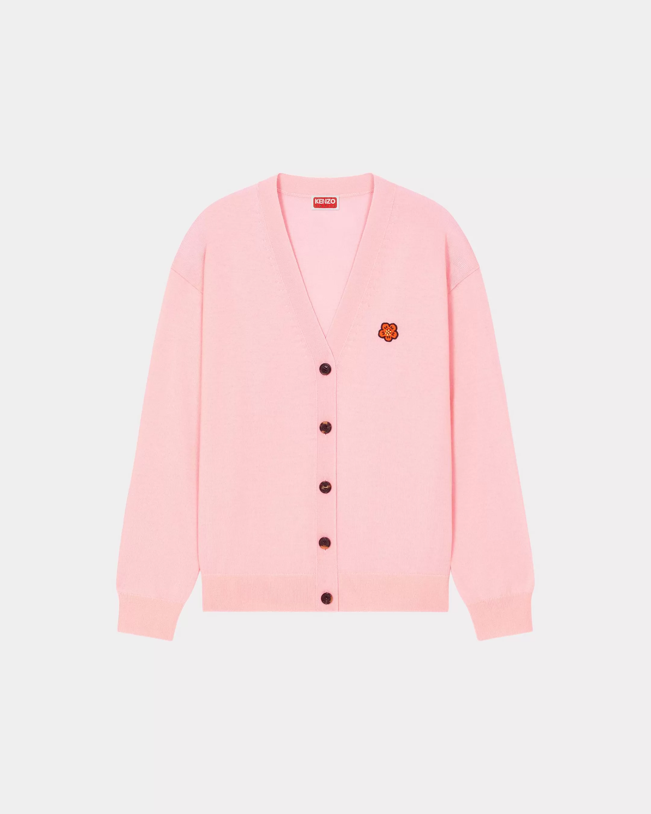 Knitwear | Boke Flower*KENZO 'Boke Flower Crest' embroidered cardigan Faded Pink