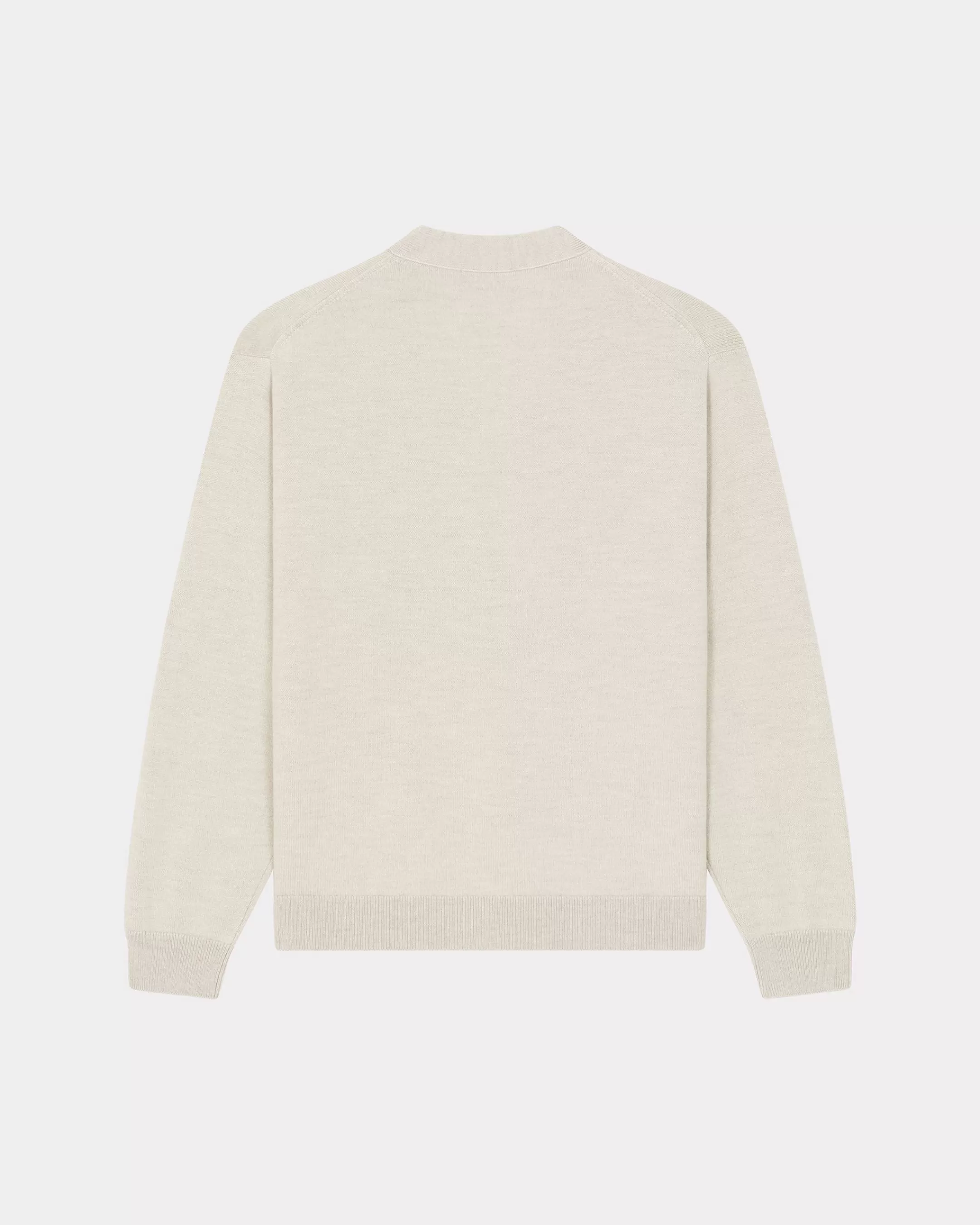 Knitwear | Boke Flower*KENZO 'Boke Flower Crest' embroidered cardigan Pale Grey