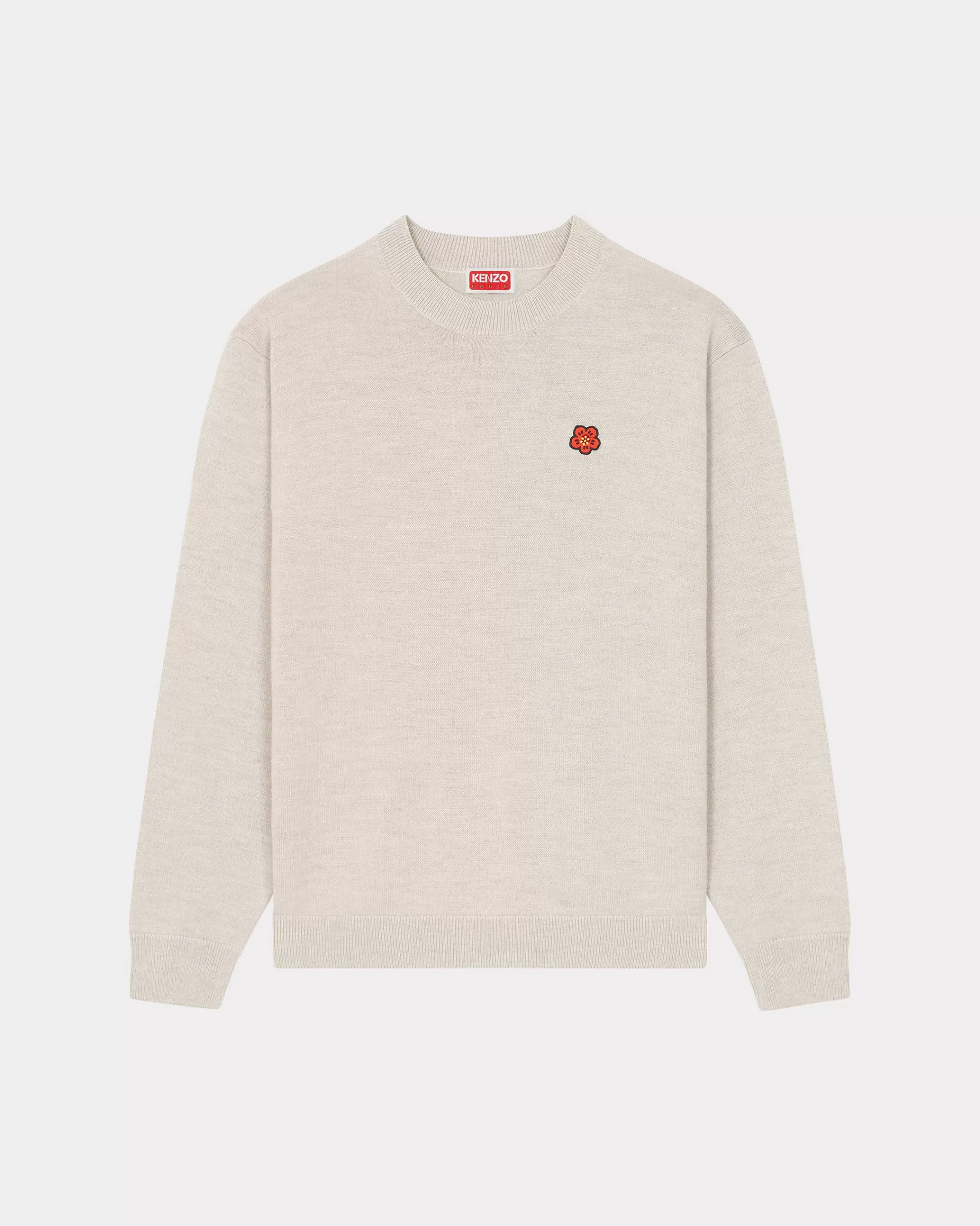 Knitwear | Boke Flower*KENZO 'Boke Flower Crest' embroidered jumper Pale Grey