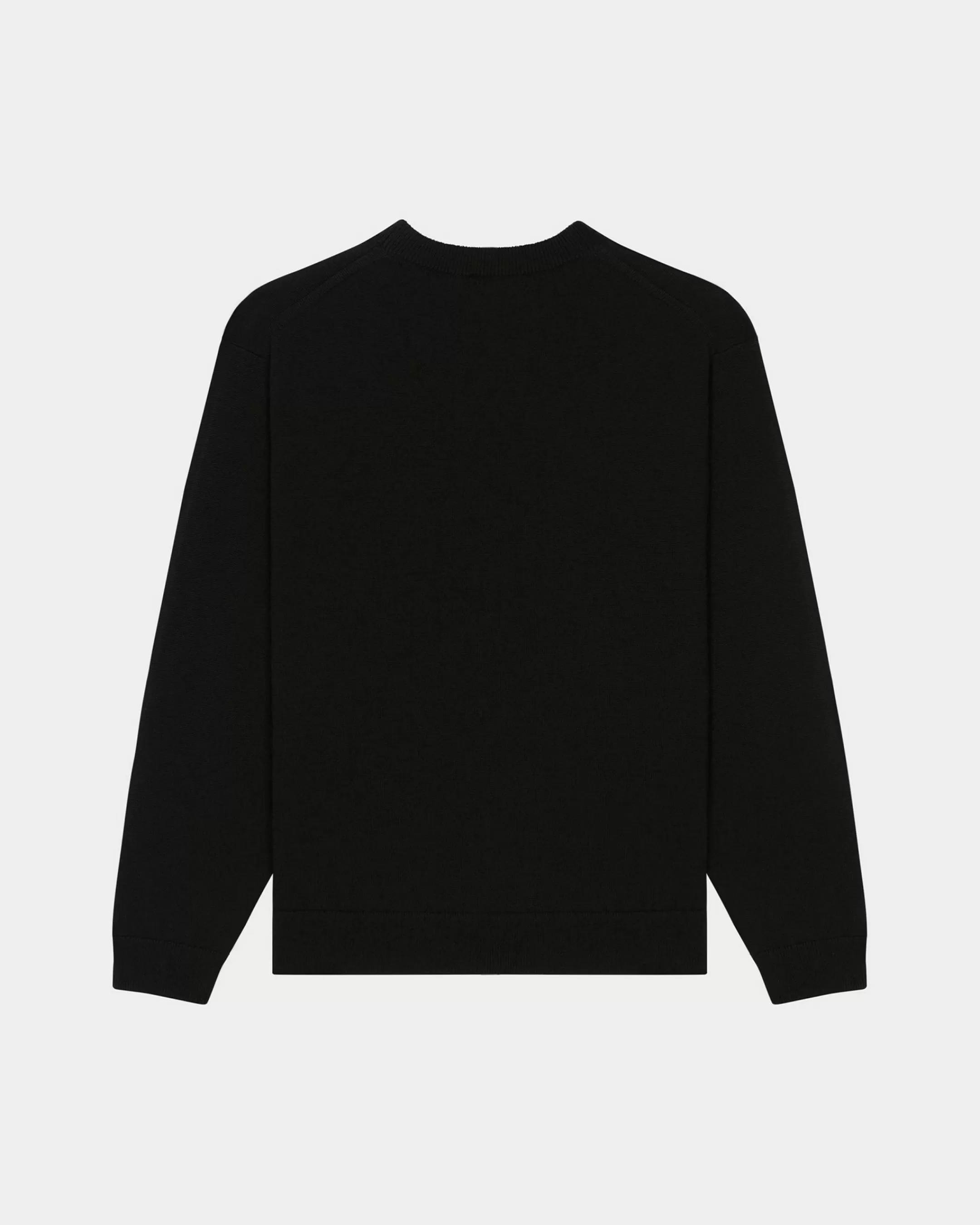 Knitwear*KENZO 'Boke Flower Crest' embroidered jumper Black