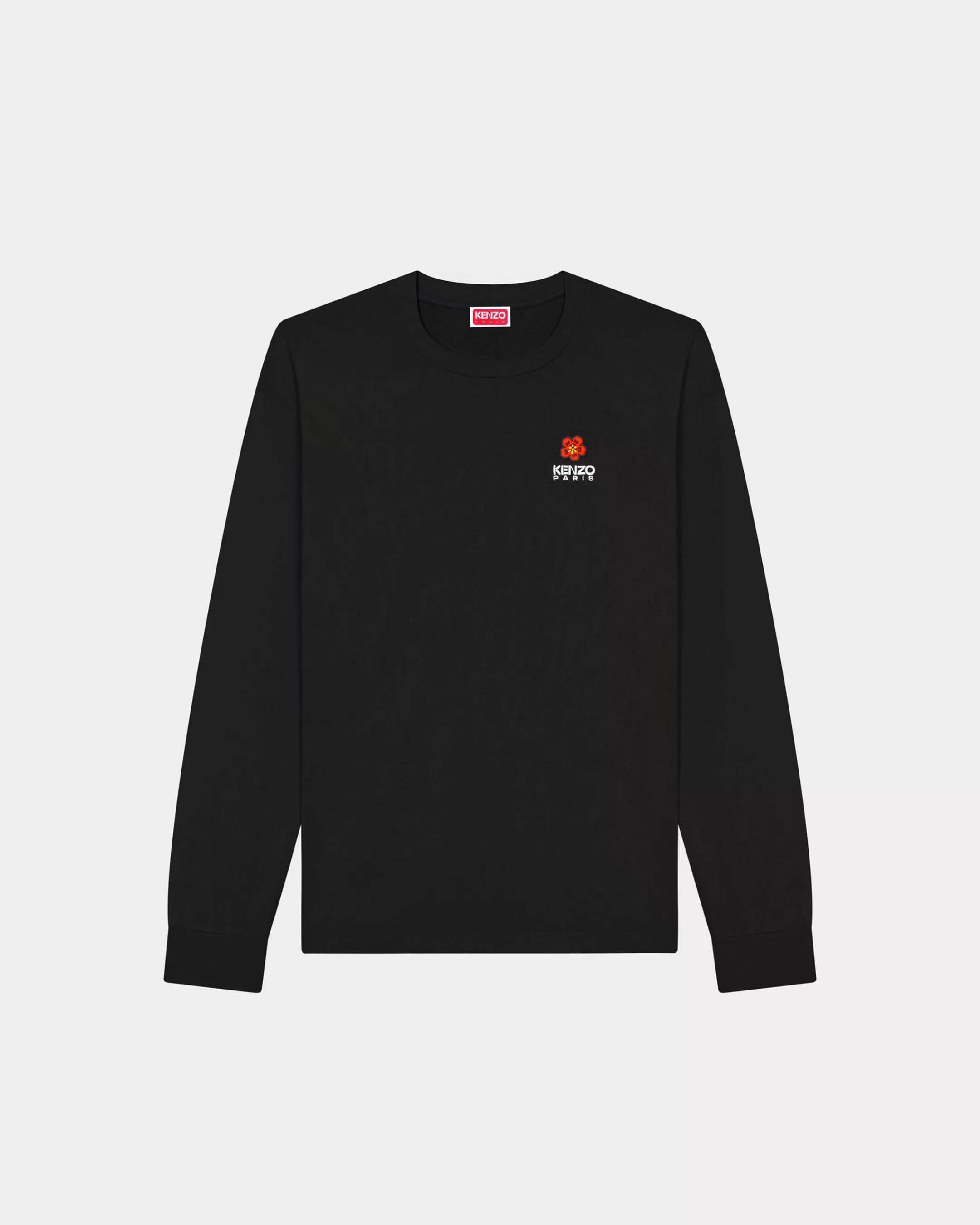 T-shirts and Polos | Boke Flower*KENZO 'Boke Flower Crest' embroidered long-sleeved T-shirt Black