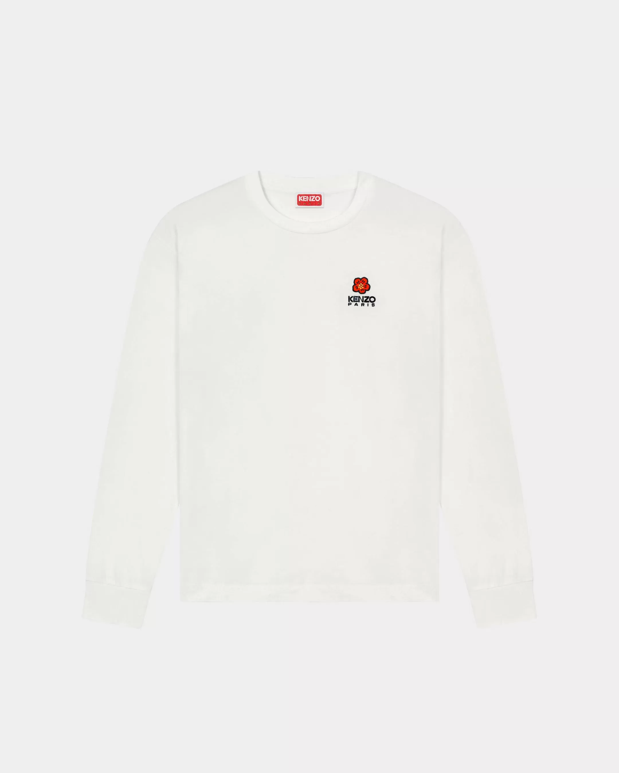 T-shirts and Polos | Boke Flower*KENZO 'Boke Flower Crest' embroidered long-sleeved T-shirt White