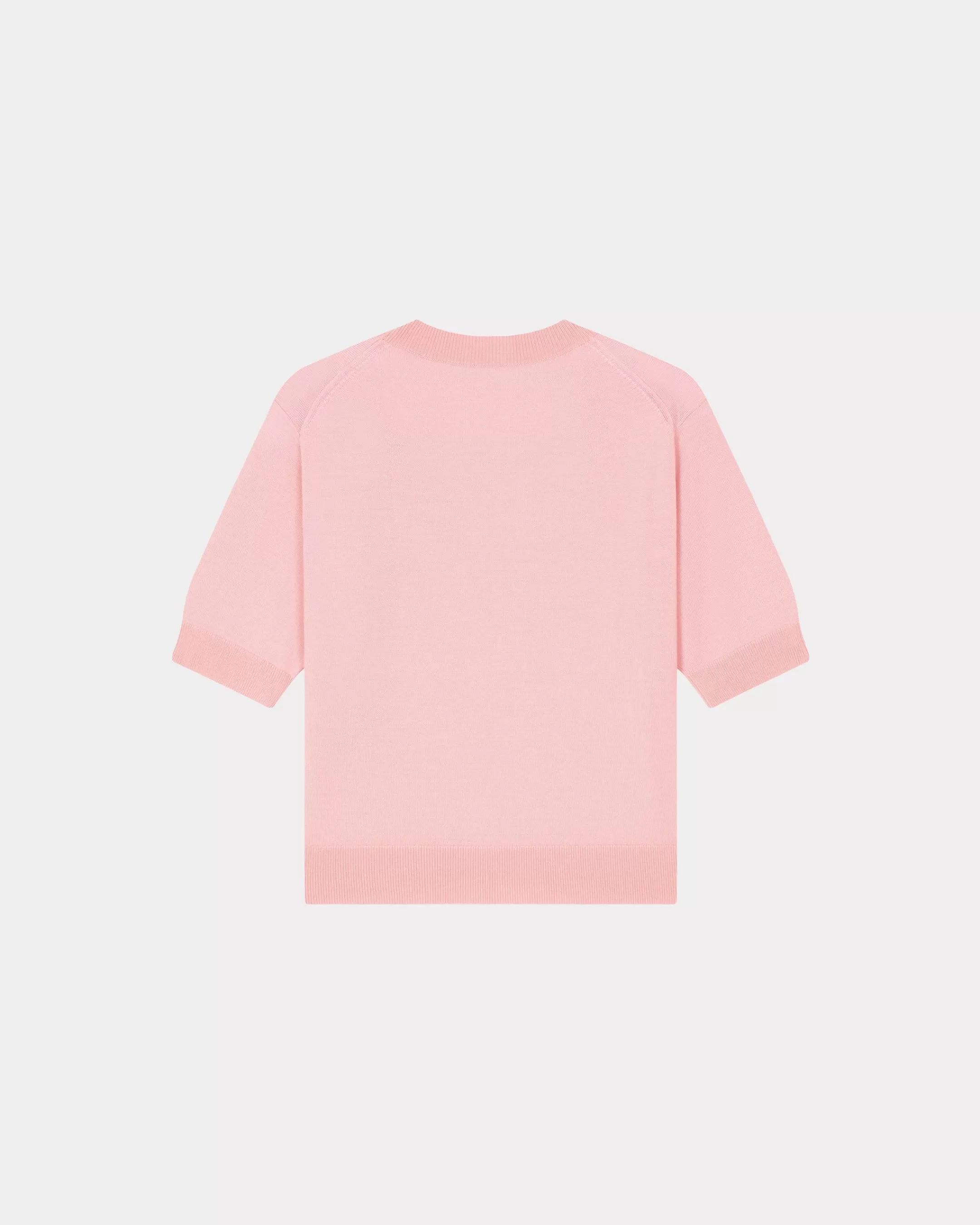 Knitwear | Boke Flower*KENZO 'Boke Flower Crest' embroidered short-sleeved jumper Faded Pink