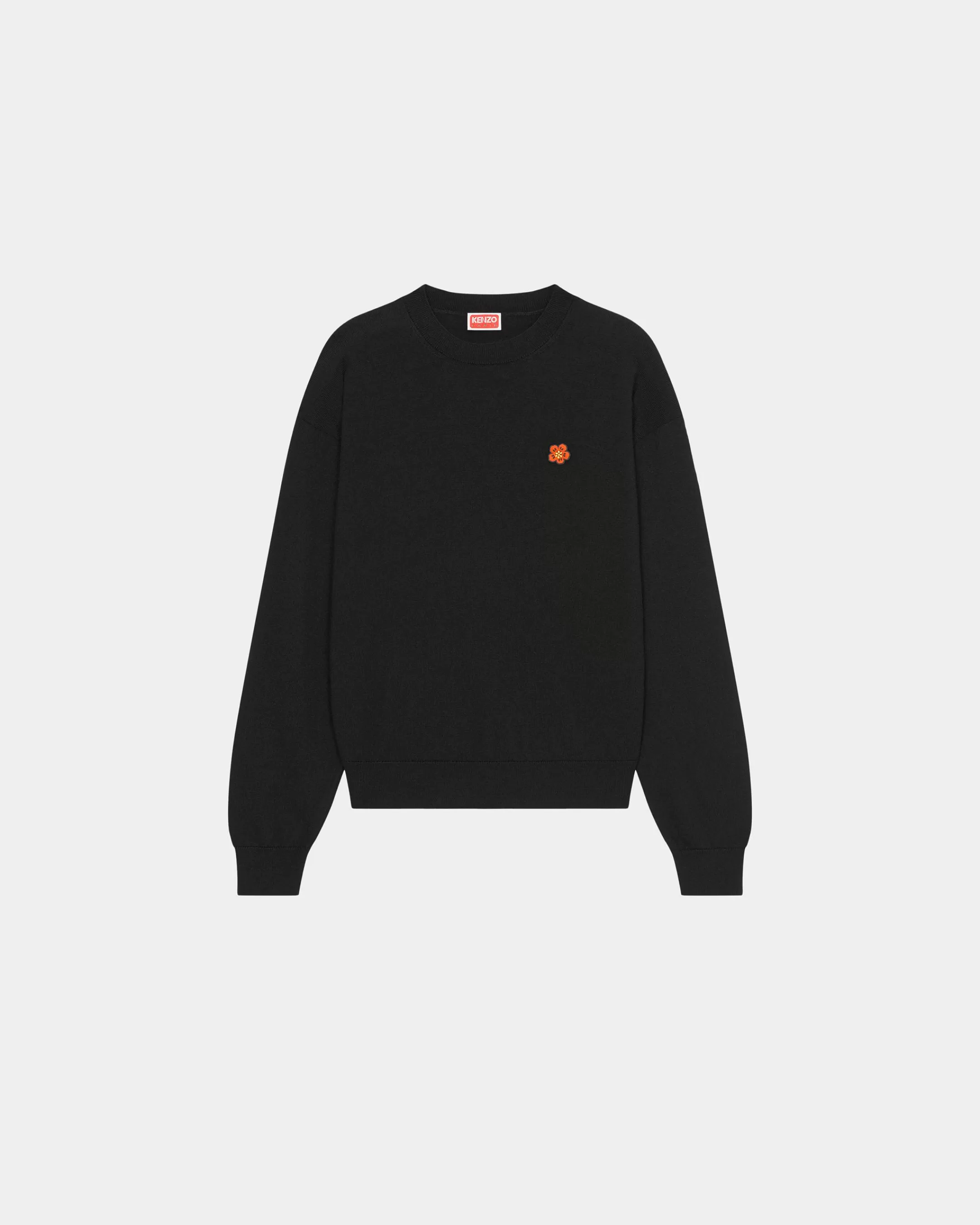 Knitwear | Boke Flower*KENZO 'Boke Flower Crest' embroidered wool jumper Black