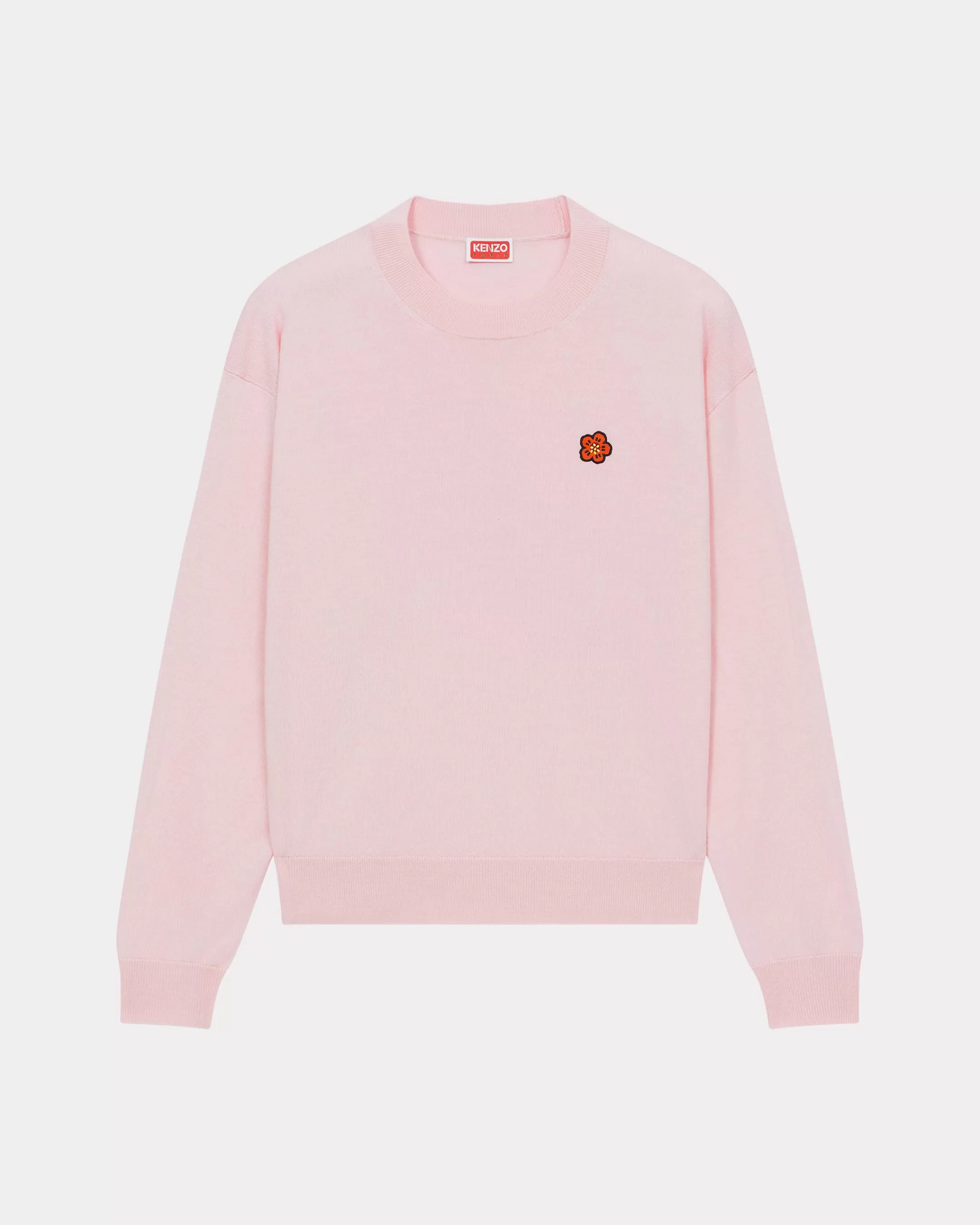 Knitwear | Boke Flower*KENZO 'Boke Flower Crest' embroidered wool jumper Faded Pink