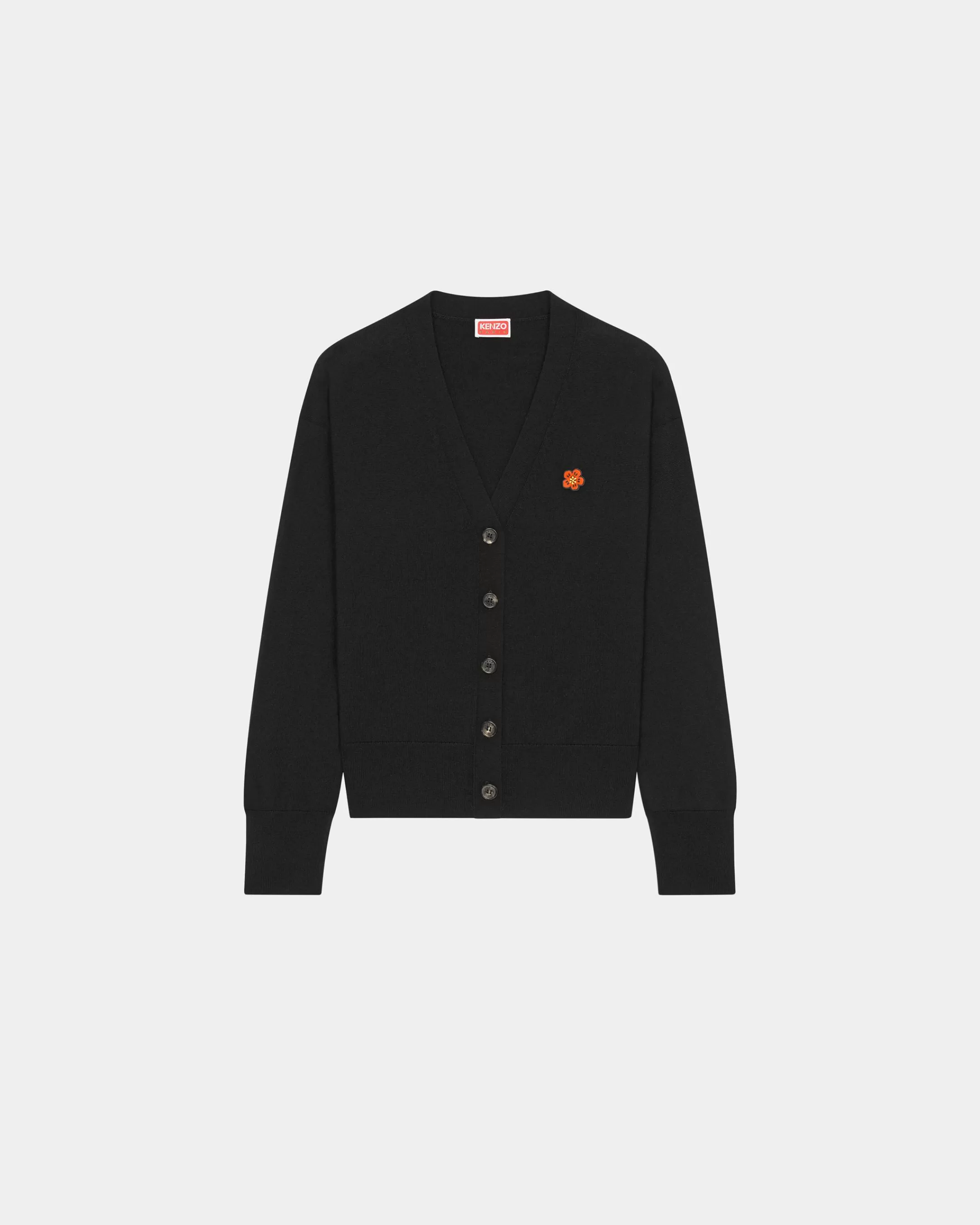 Knitwear | Boke Flower*KENZO 'Boke Flower' embroidered wool cardigan Black