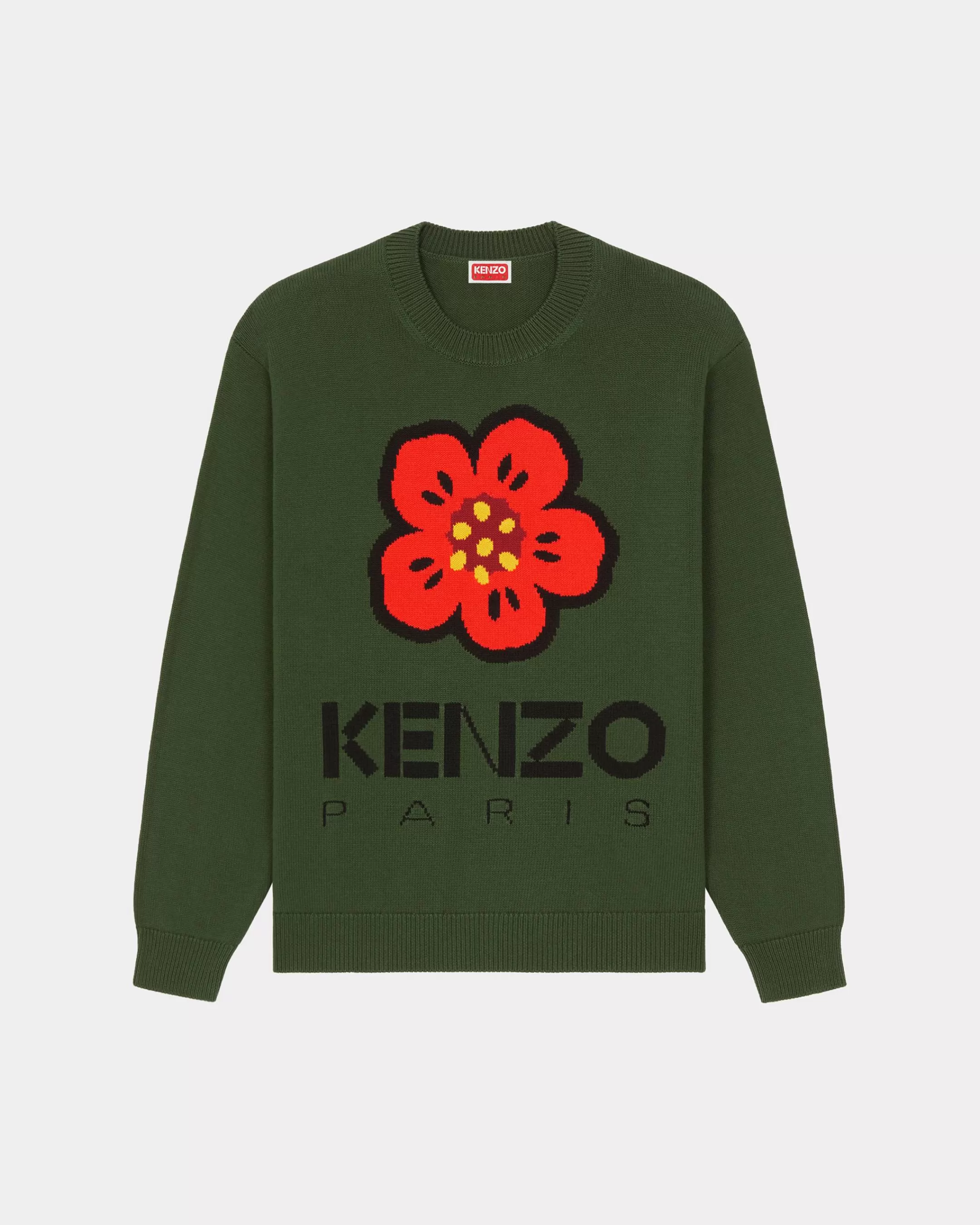 Knitwear | Boke Flower*KENZO 'Boke Flower' jumper in GOTS cotton Dark Khaki