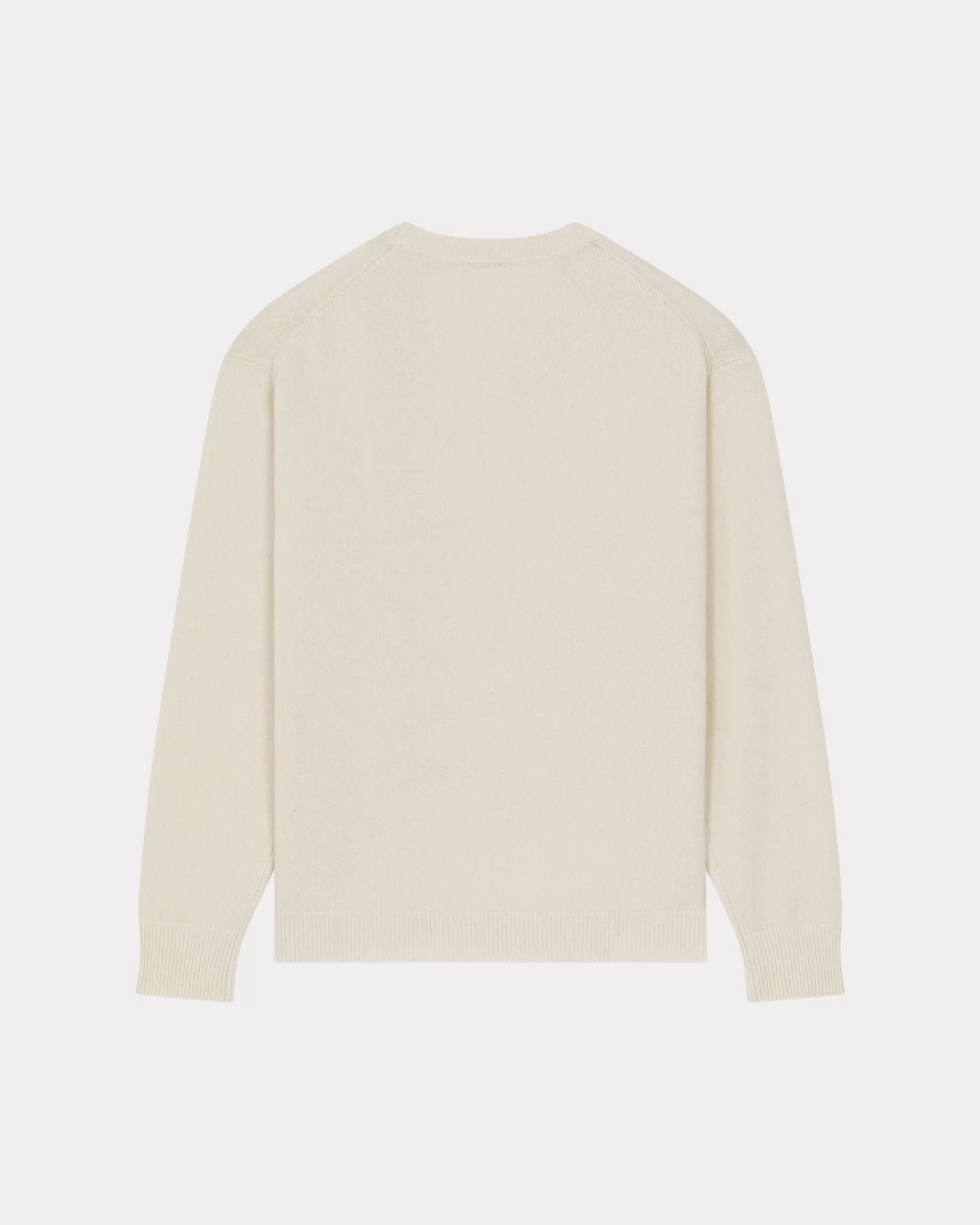 Knitwear*KENZO 'Boke Flower' jumper in merino wool Off White