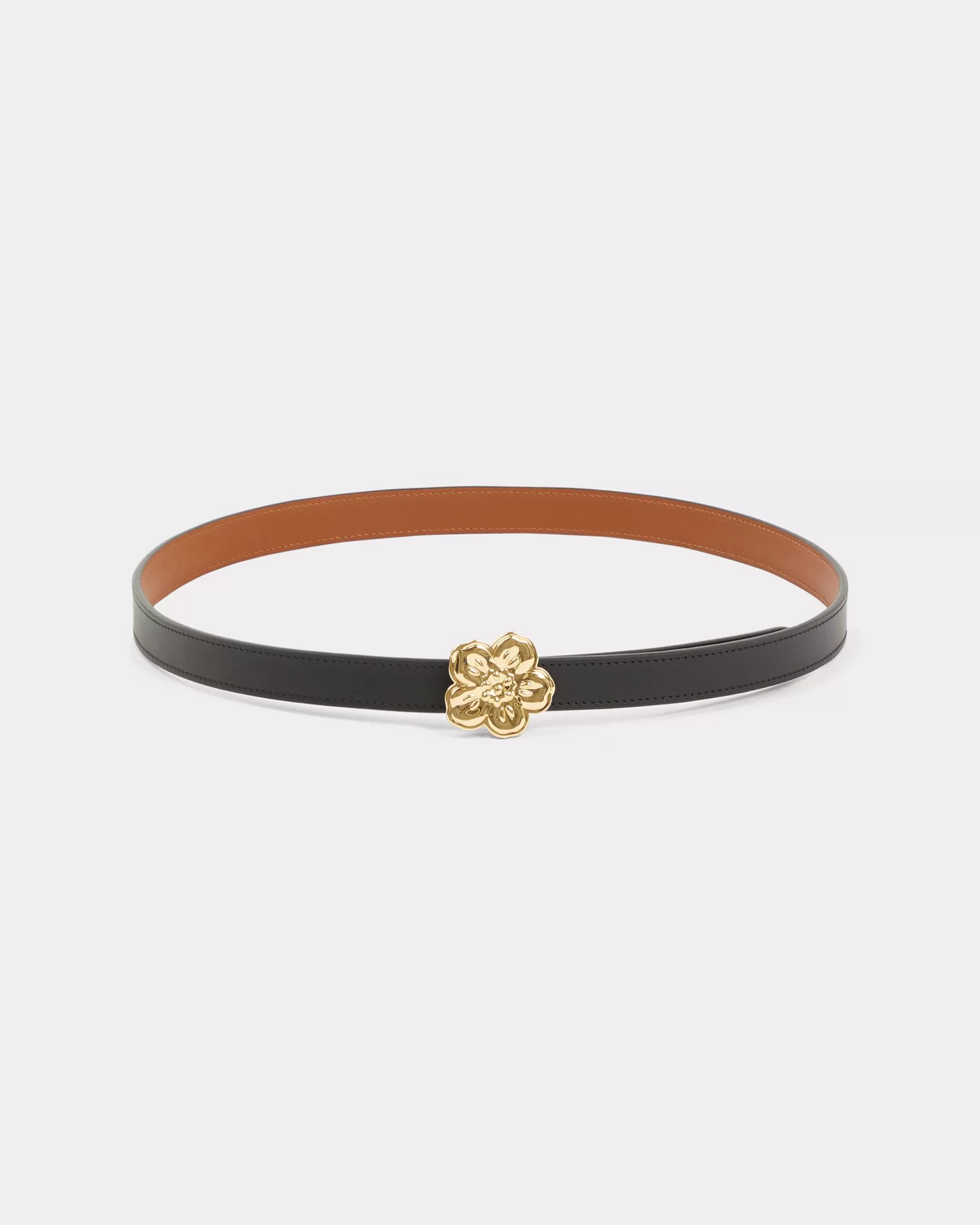 Belts | Belts*KENZO 'Boke Flower' leather reversible belt Black