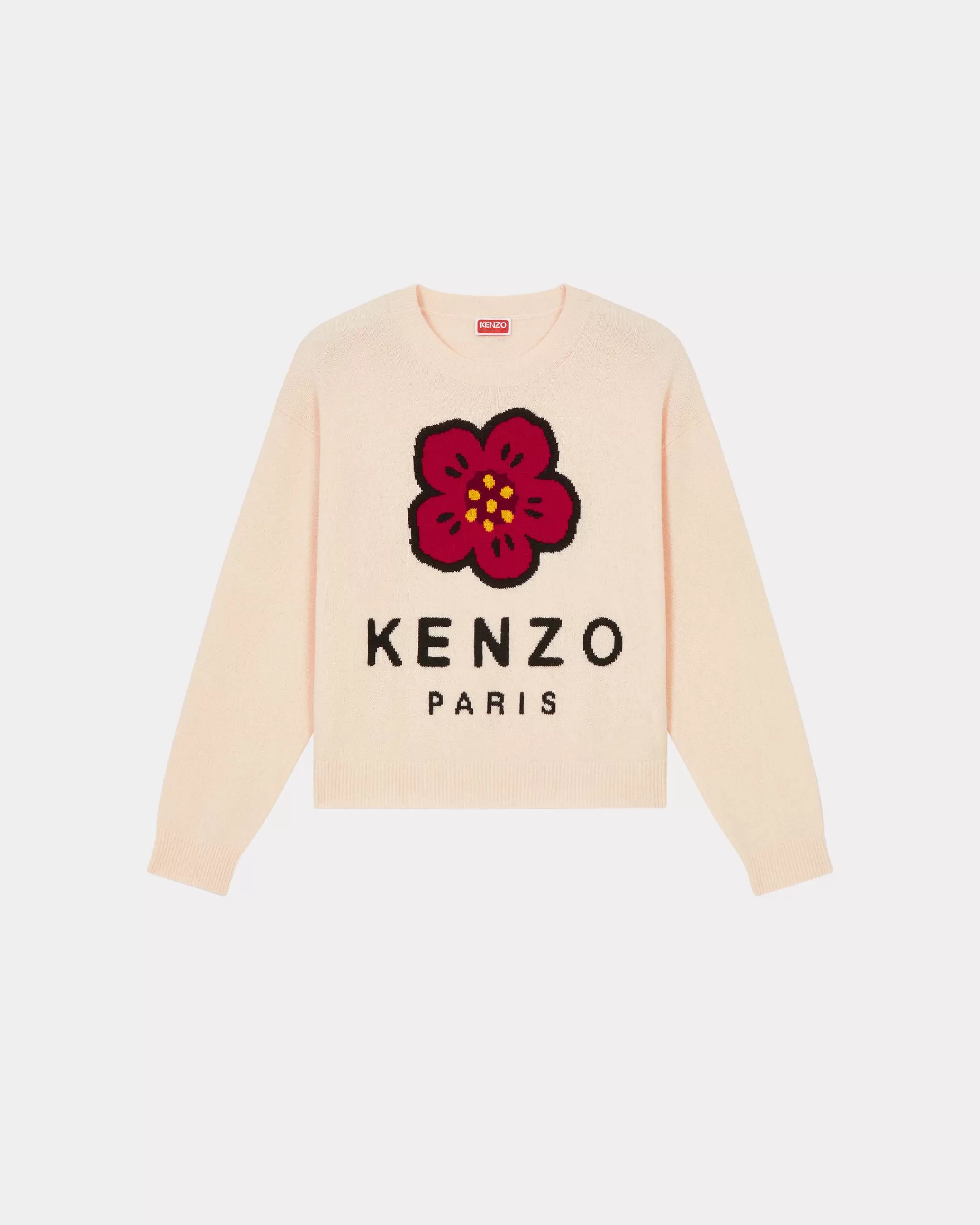 Knitwear*KENZO 'Boke Flower' merino wool jumper Off White