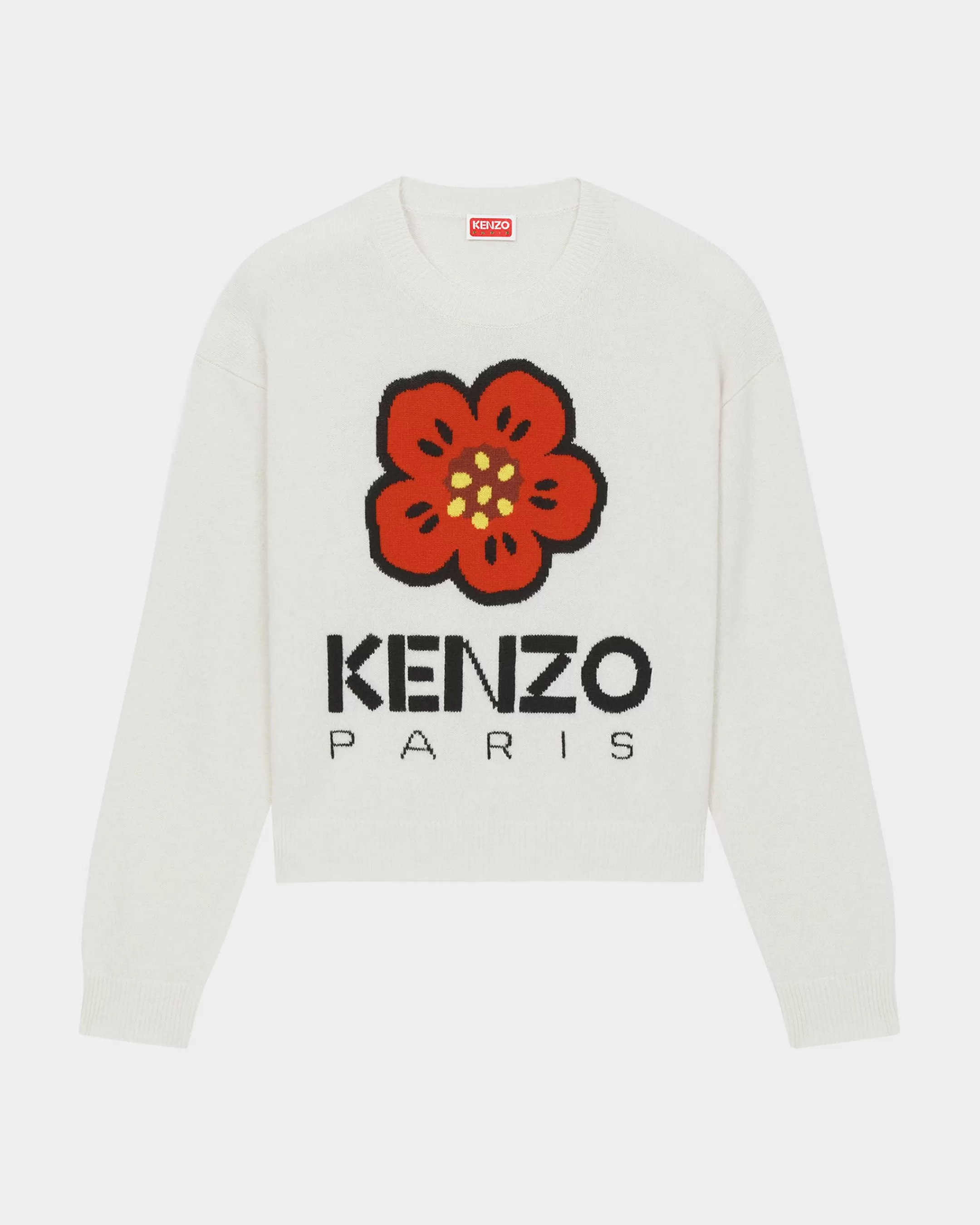 Knitwear*KENZO 'Boke Flower' wool jumper Off White