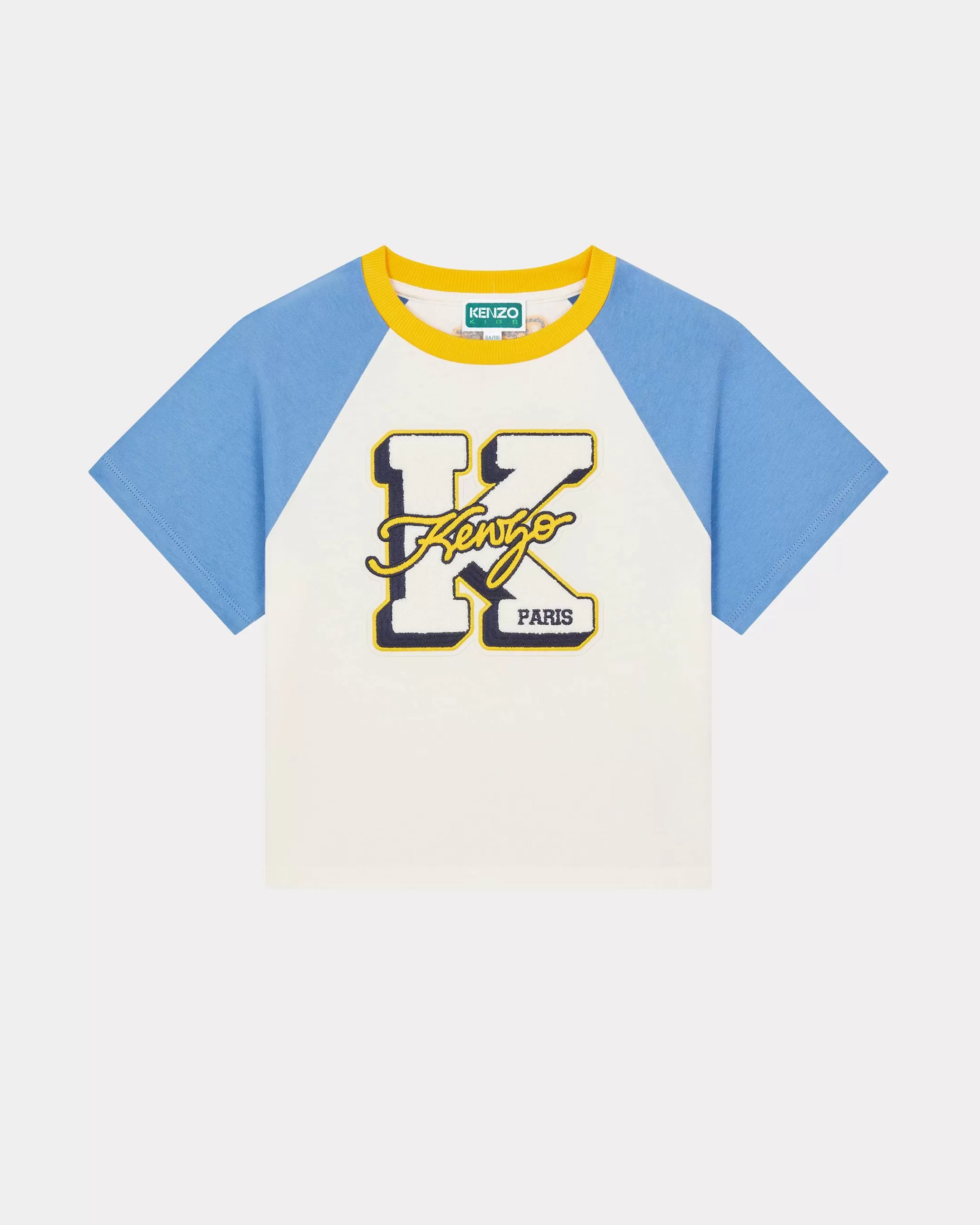 BOYS (3-12 YEARS)*KENZO 'Campus' cotton T-shirt Off White