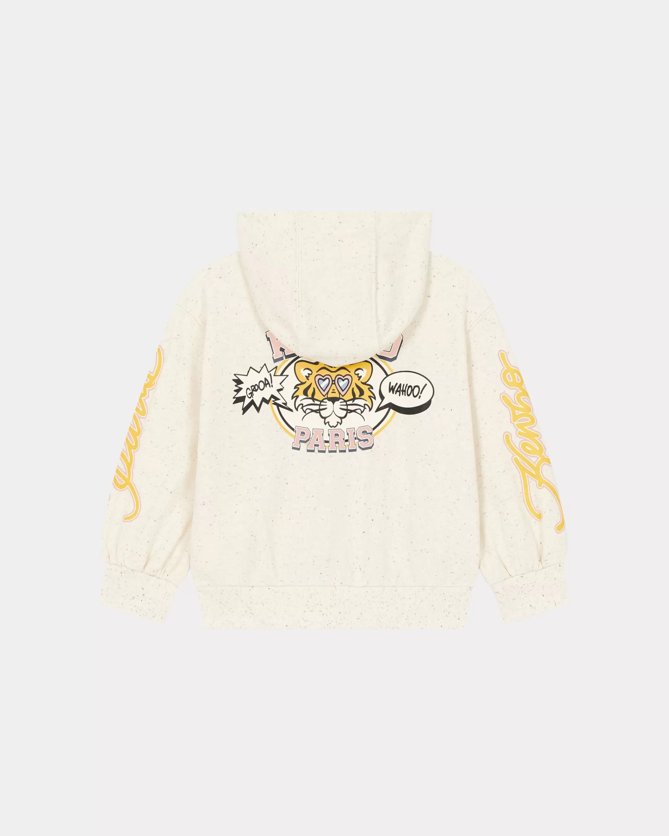 GIRLS (3-12 YEARS)*KENZO 'Campus' hoodie sweatshirt Cream