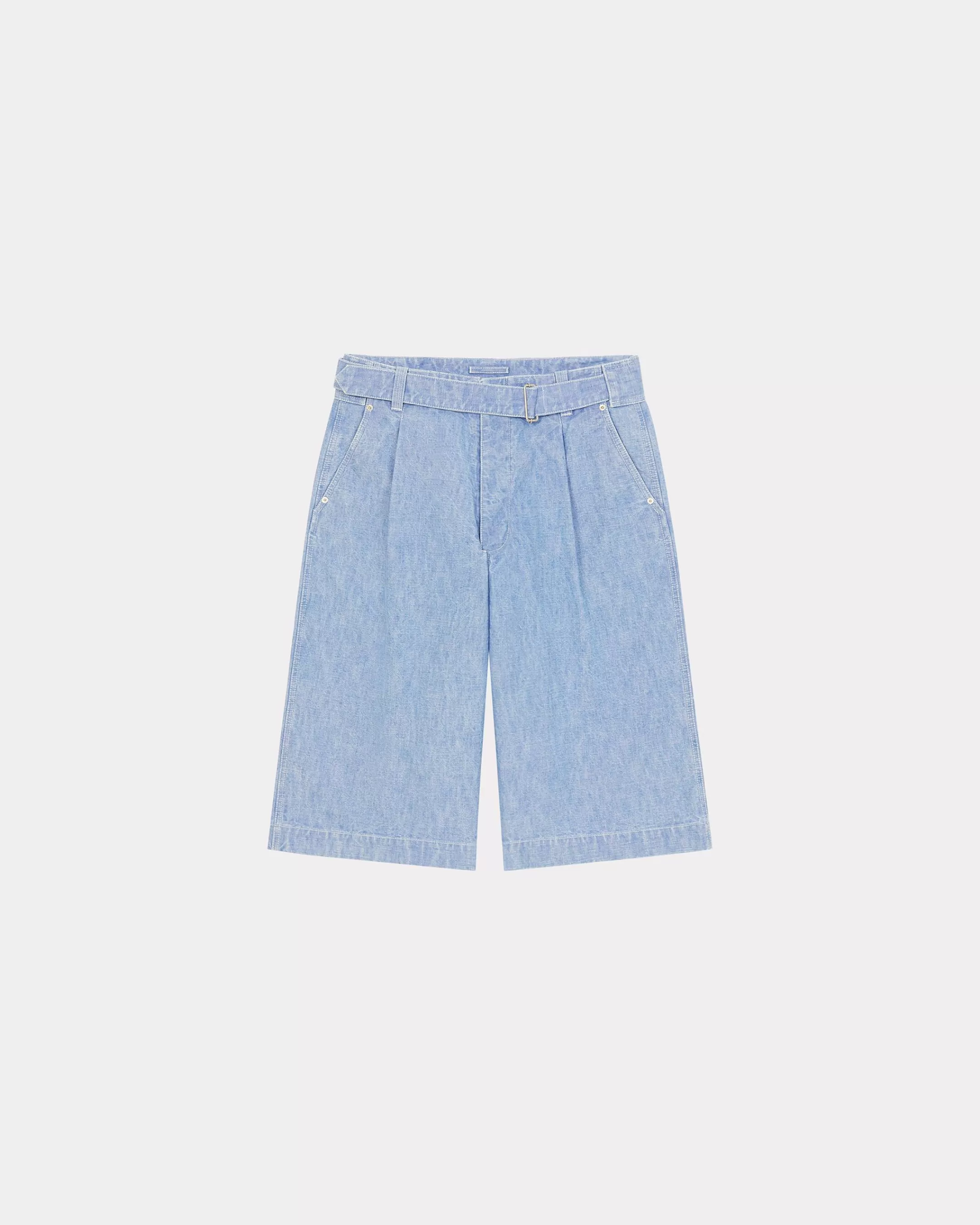 Denim | Pants and Shorts*KENZO Denim military short trousers Stone Bleached Blue Denim