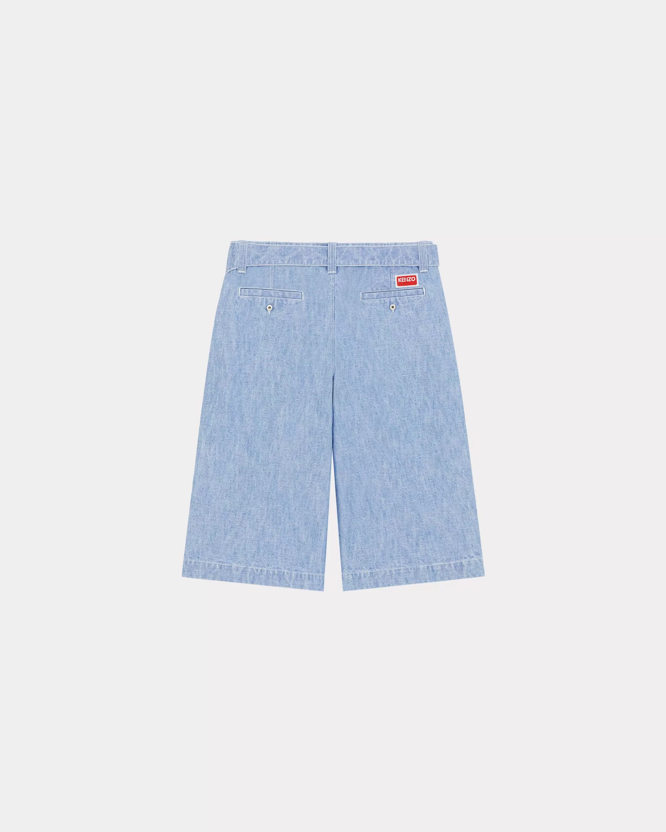 Denim | Pants and Shorts*KENZO Denim military short trousers Stone Bleached Blue Denim