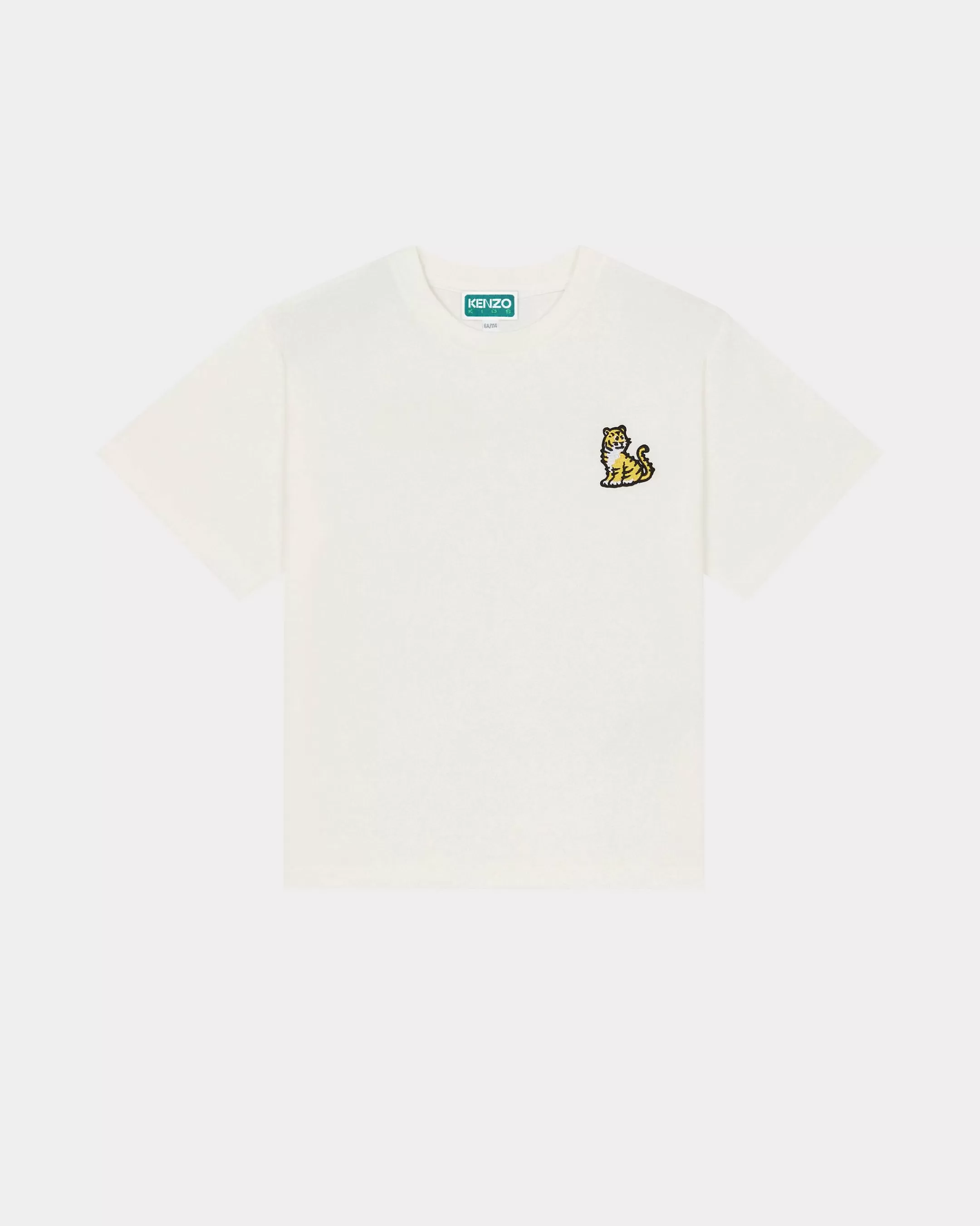 BOYS (3-12 YEARS) | GIRLS (3-12 YEARS)*KENZO Embroidered cotton T-shirt Off White