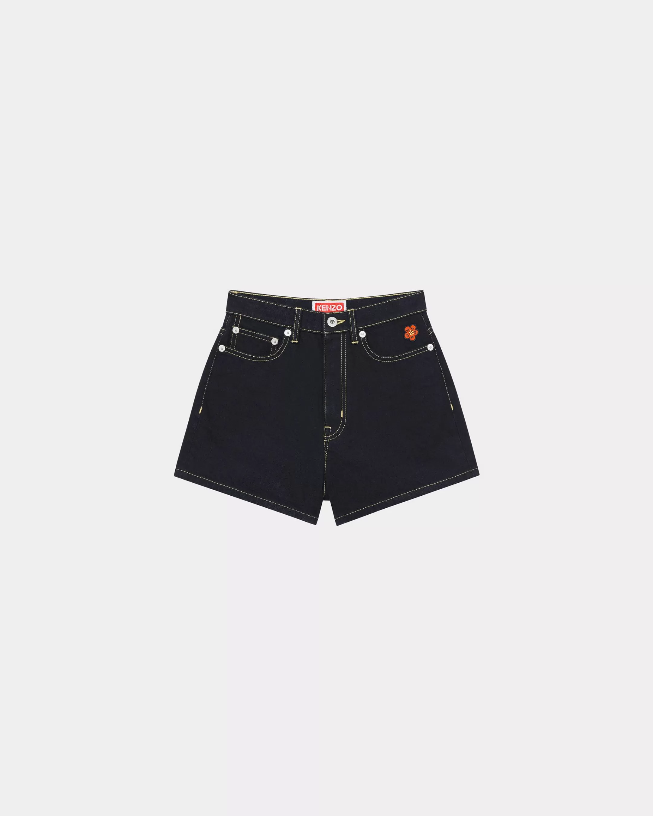 Denim | Pants and Shorts*KENZO Embroidered denim shorts Rinse Black Denim