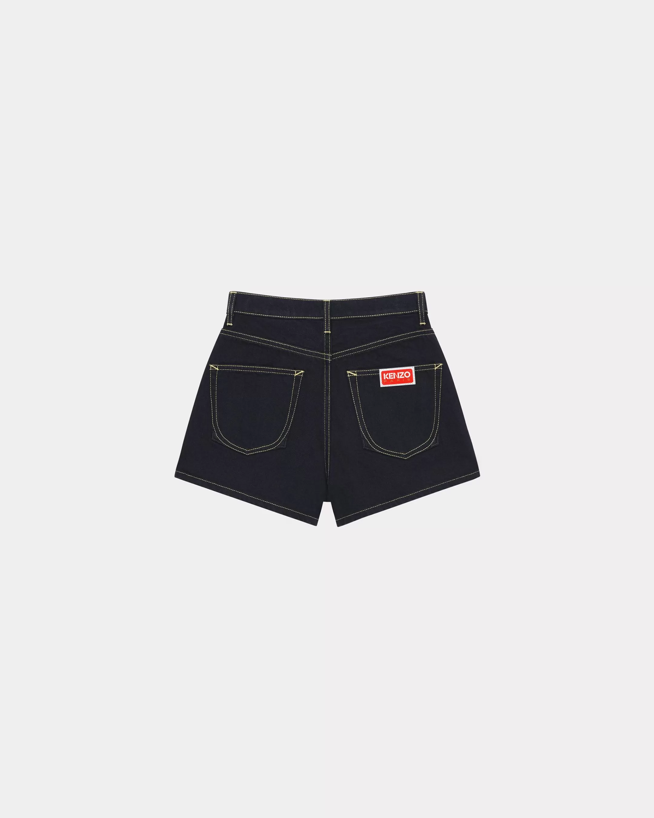 Denim | Pants and Shorts*KENZO Embroidered denim shorts Rinse Black Denim