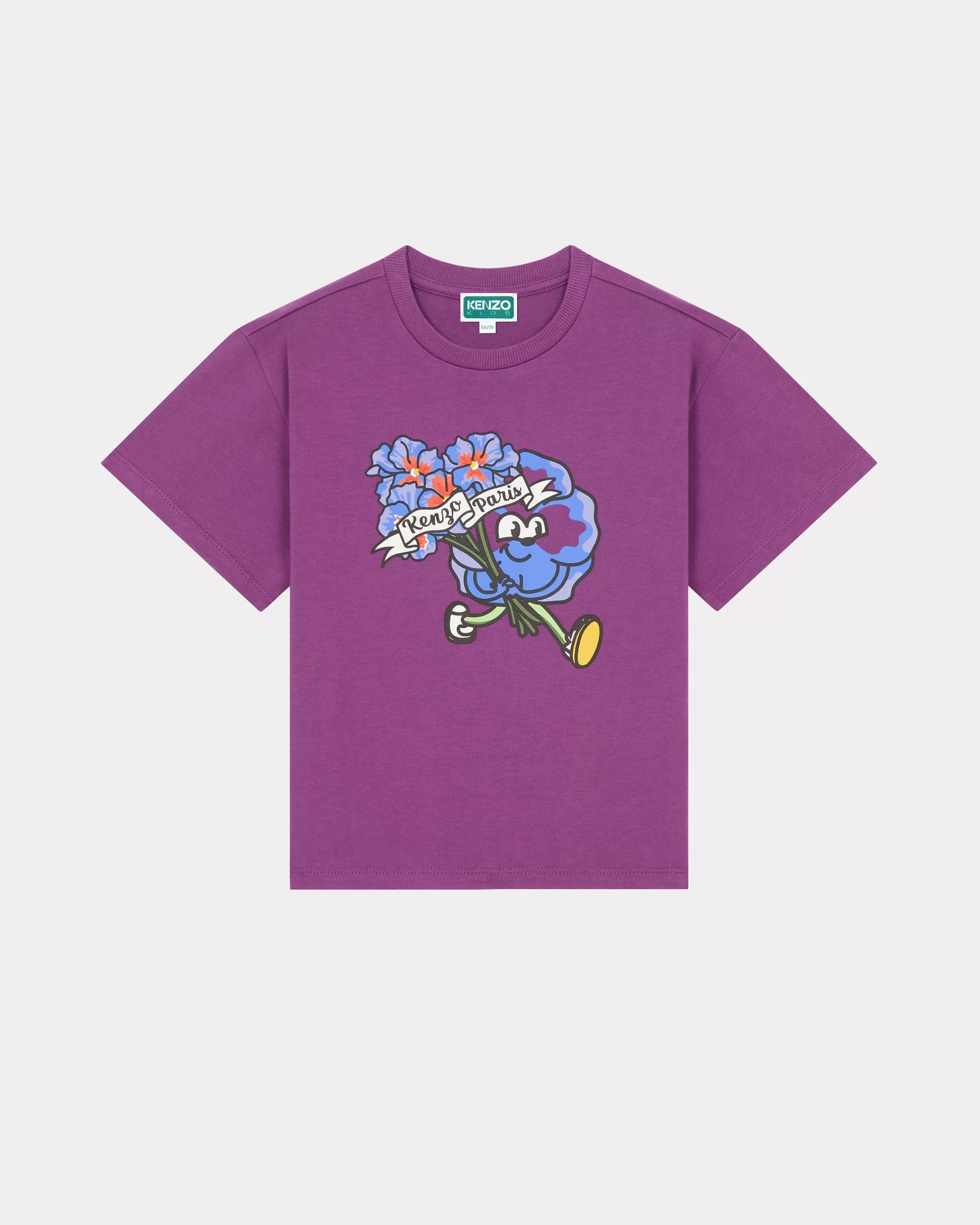 BOYS (3-12 YEARS)*KENZO 'Flower' cotton T-shirt Purple