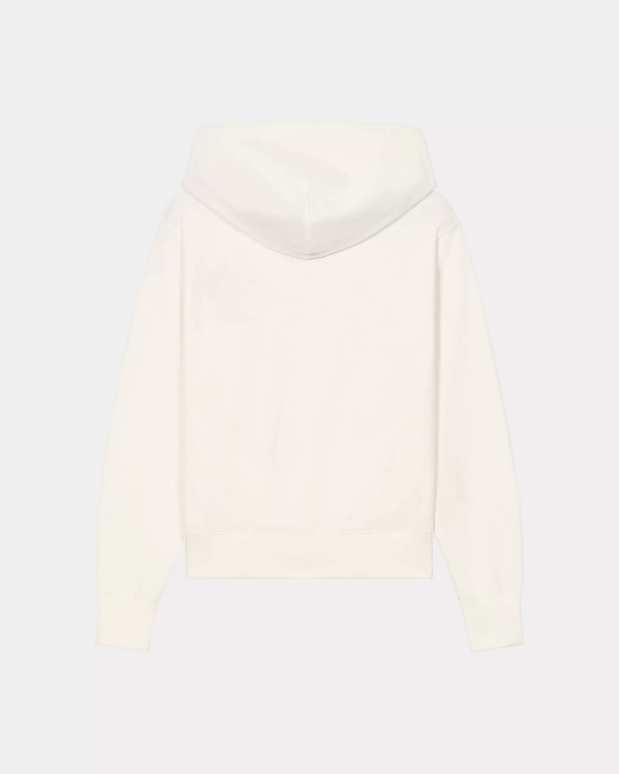 Sweatshirts and Hoodies*KENZO Hooded ' Elephant Crest' embroidered sweatshirt Off White