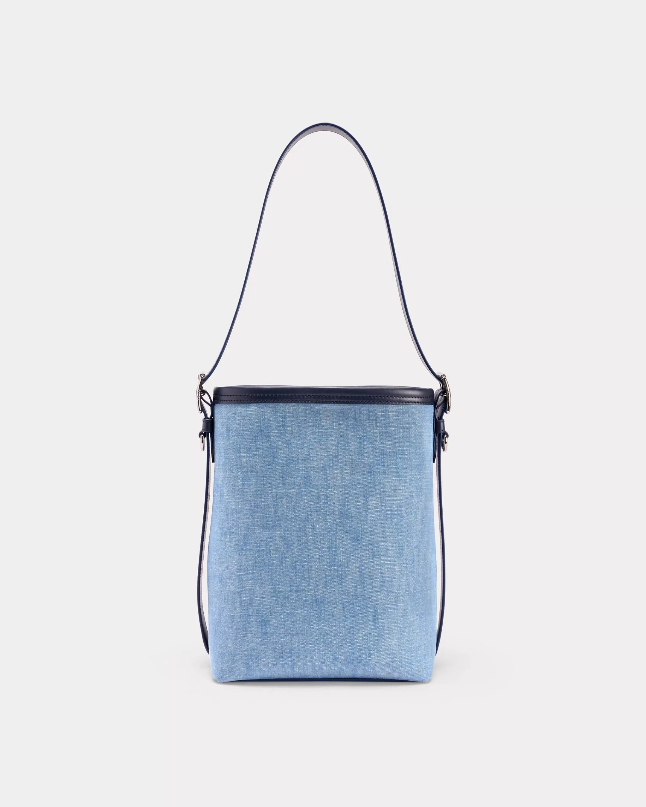 BAGS | Women's Bags*KENZO ' 18' denim and leather bucket bag Stone Bleached Blue Denim