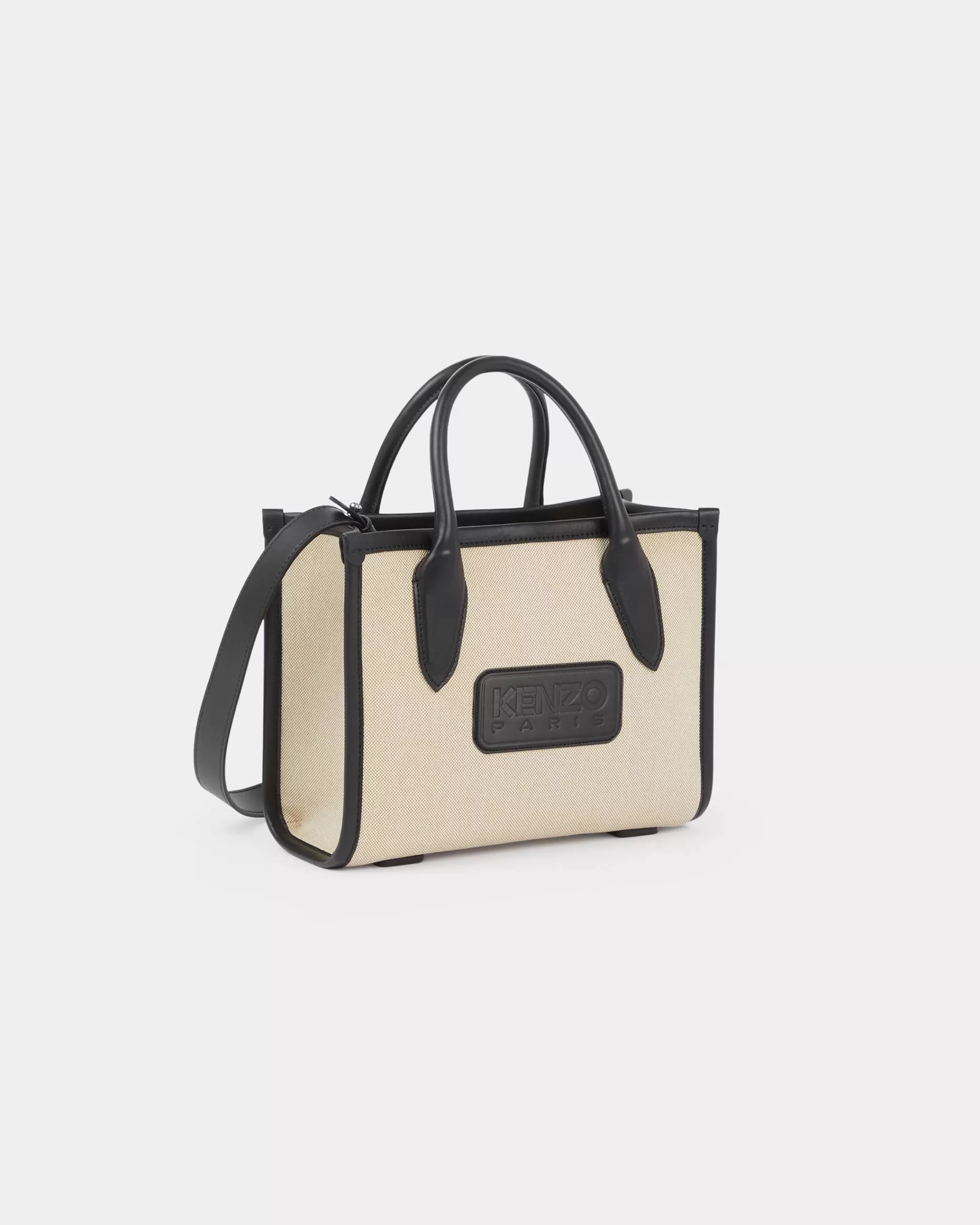 BAGS | Women's Bags*KENZO ' 18' small canvas and leather tote bag Black