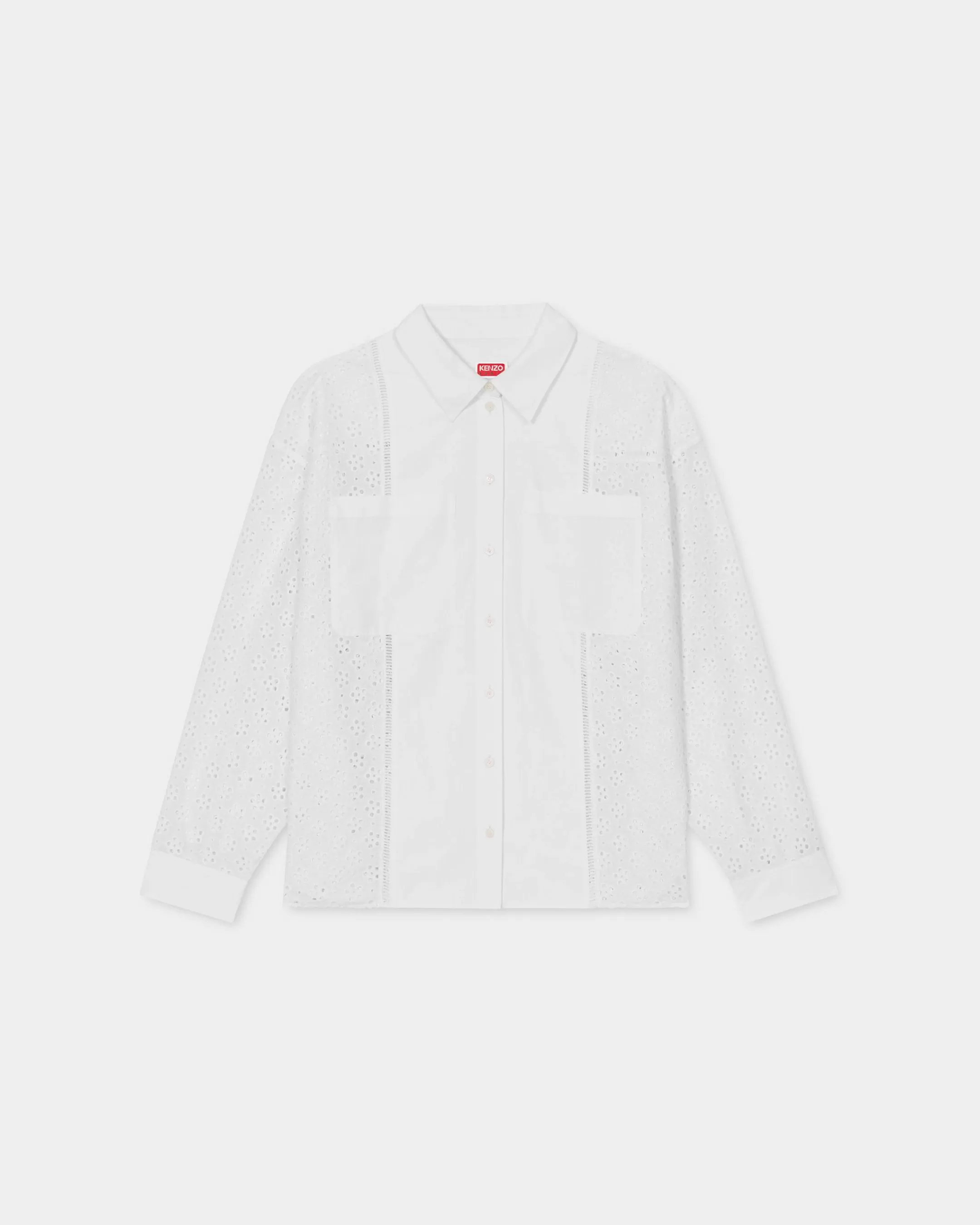 Shirts and Tops | Campaign Looks*KENZO ' Boke Flower Broderie Anglaise' oversized shirt Off White