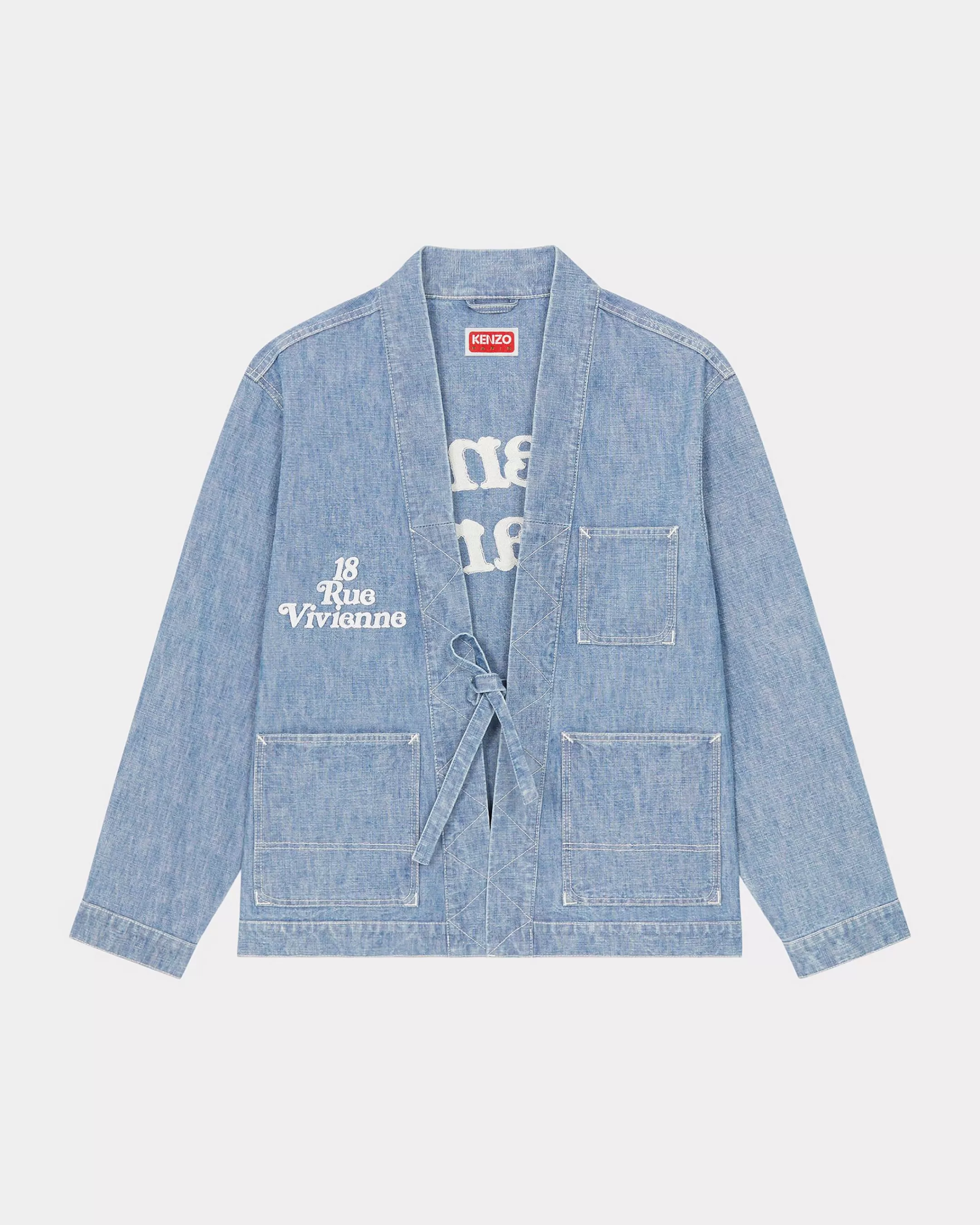 Denim | Jackets and Coats*KENZO ' by Verdy' embroidered kimono Stone Bleached Blue Denim