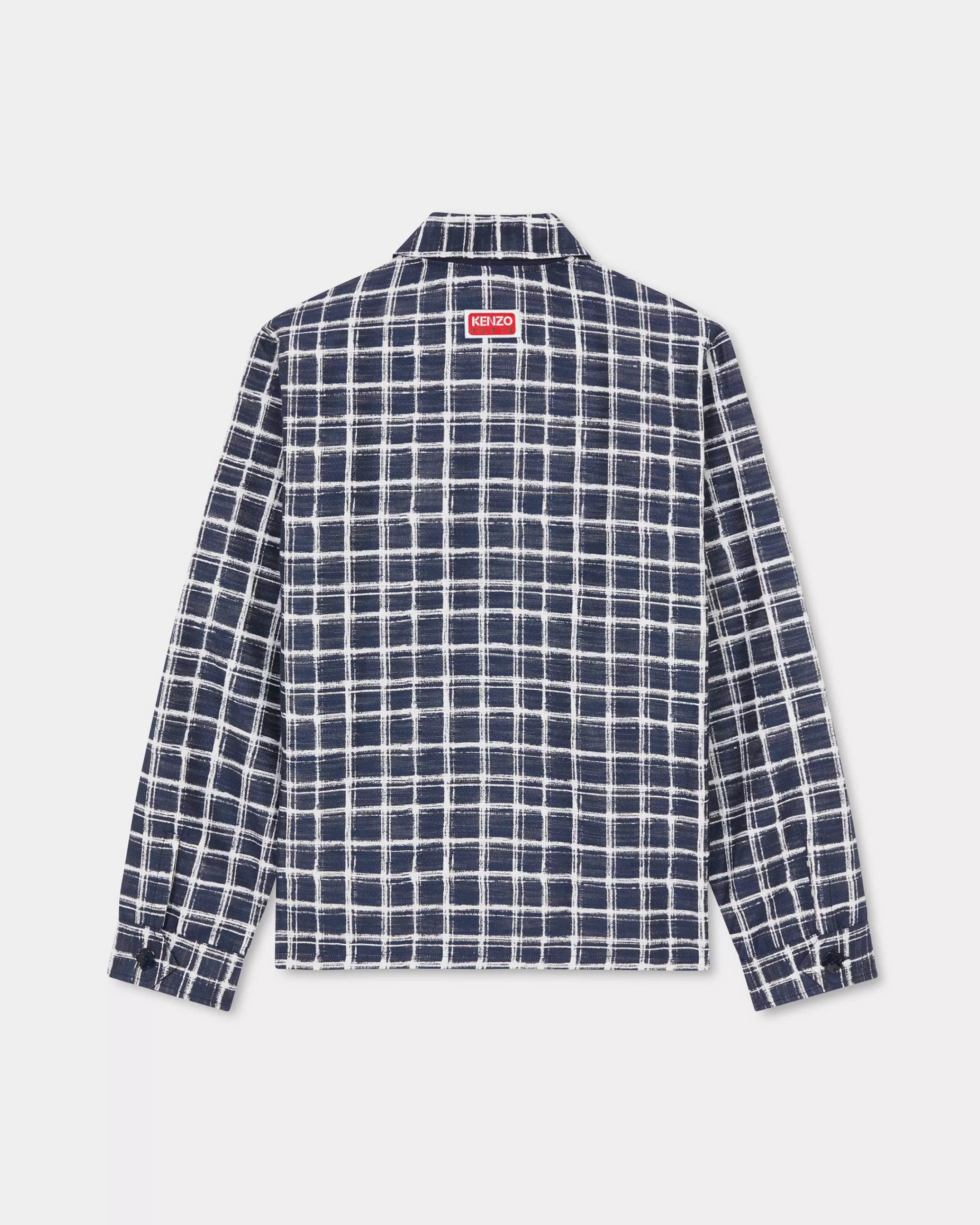 Shirts*KENZO ' Checks' jacquard overshirt Midnight Blue