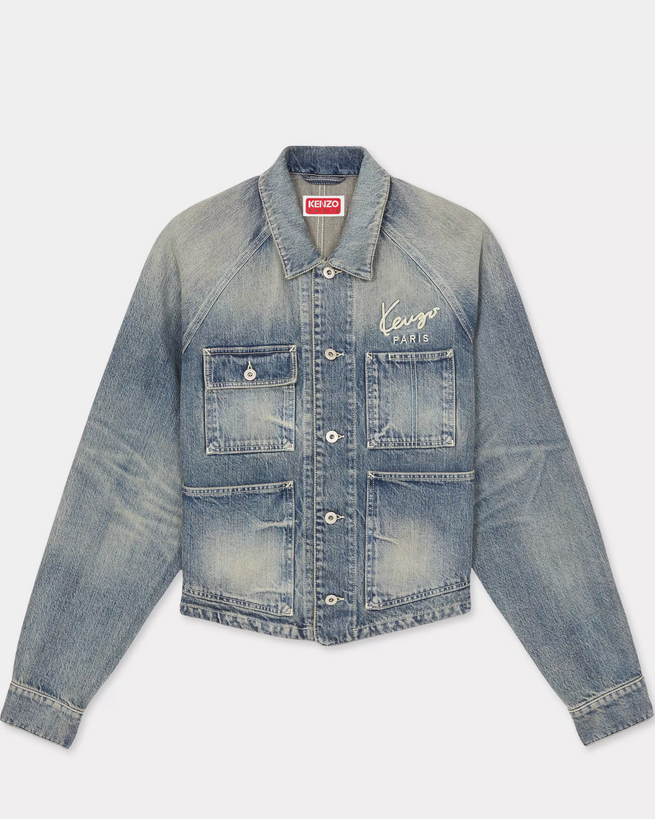 Denim | Jackets and Coats*KENZO ' Creations' trucker jacket. Stone Bl Dirty Blue Denim