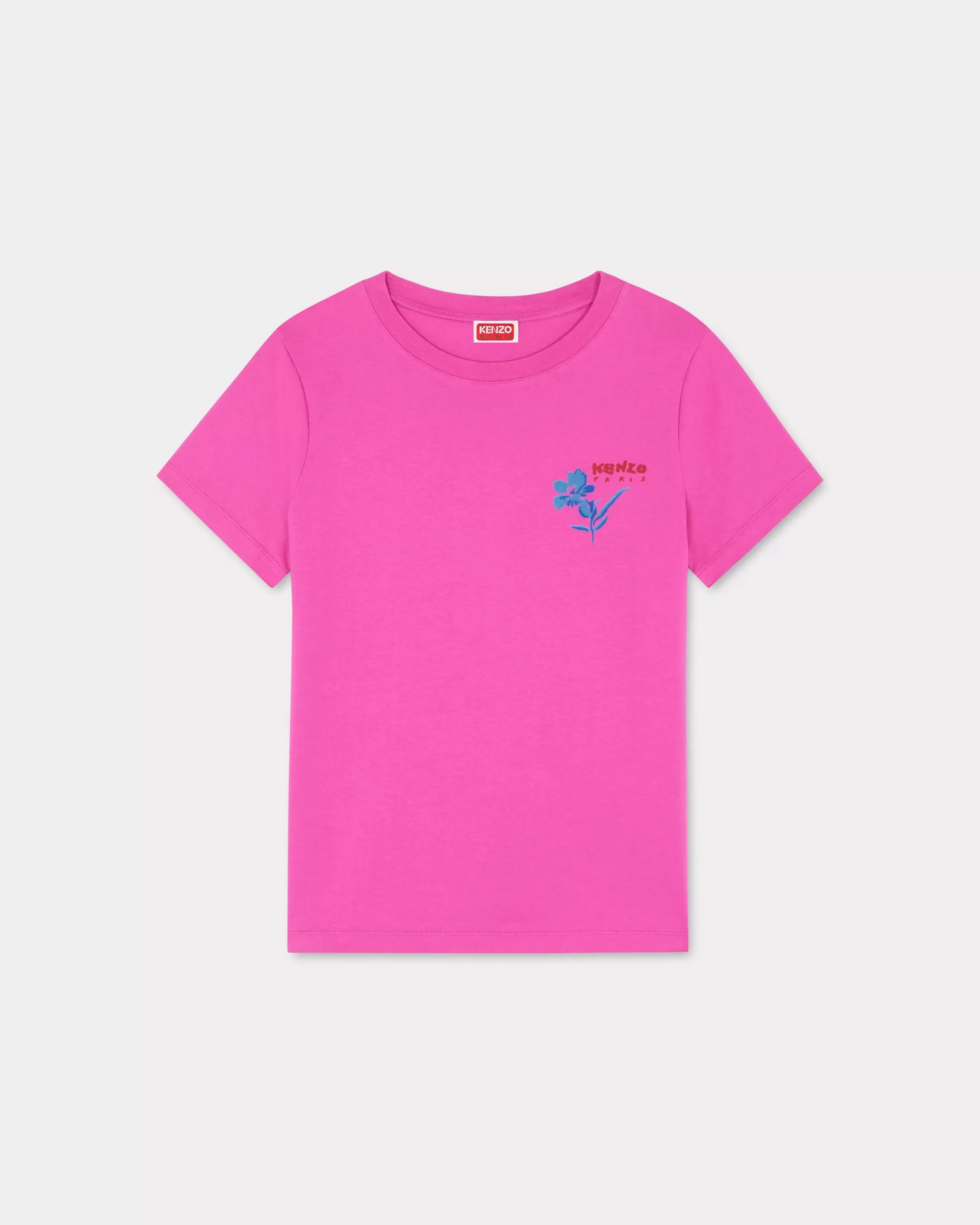 T-shirts and Polos*KENZO ' Drawn Flowers' T-shirt Deep Fuschia