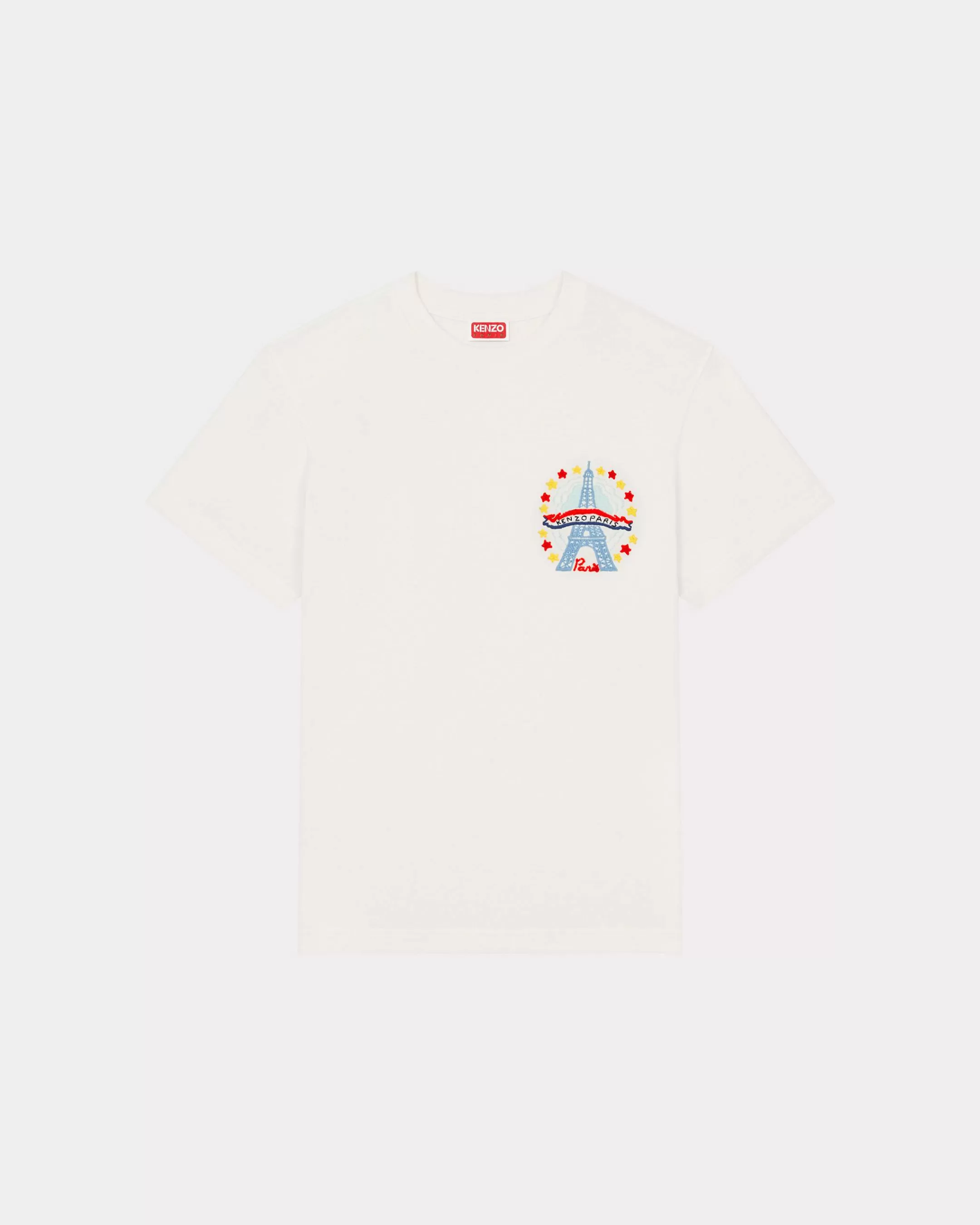 T-shirts and Polos | Gifts*KENZO ' Drawn Varsity' embroidered slim T-shirt Off White