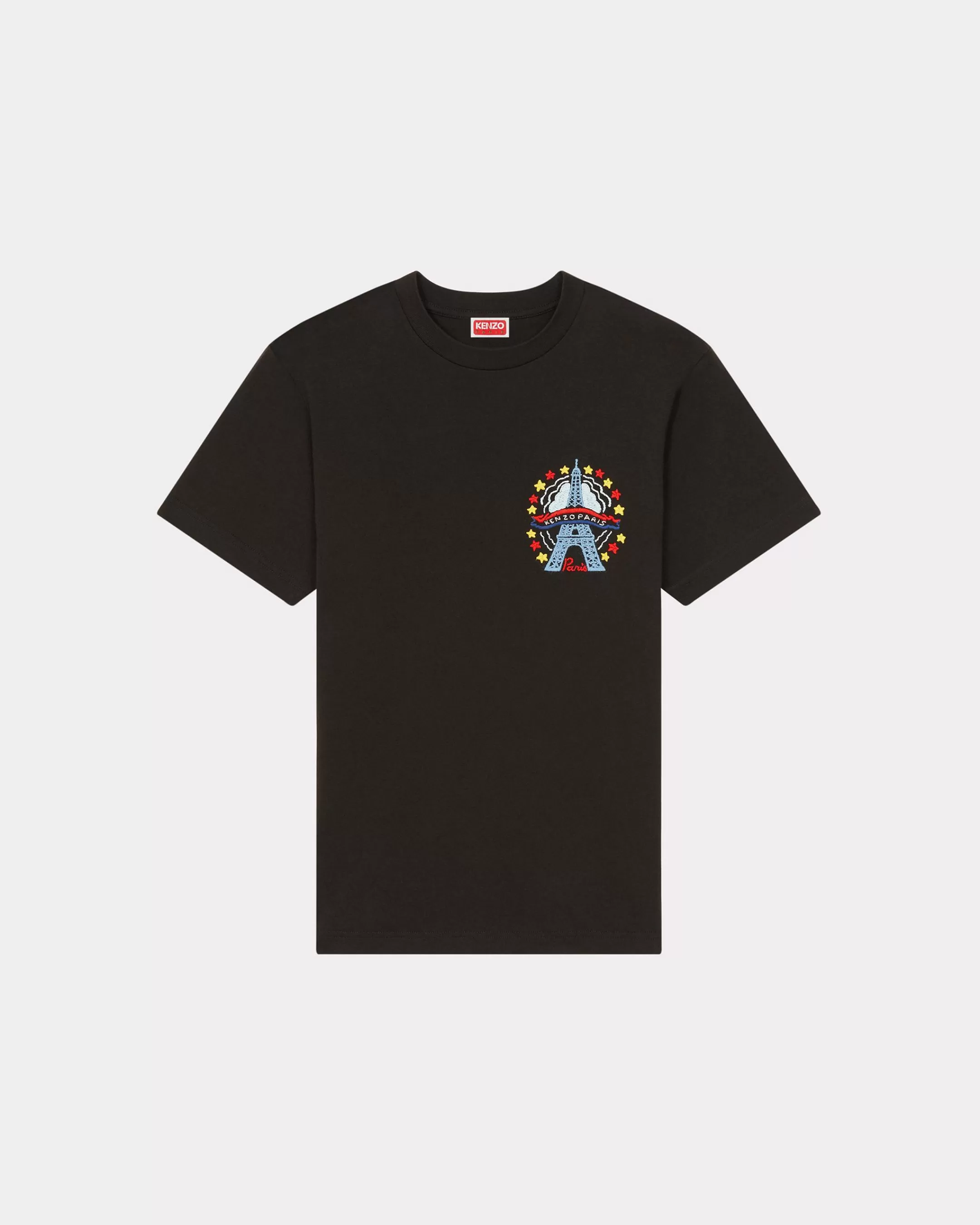 T-shirts and Polos*KENZO ' Drawn Varsity' embroidered slim T-shirt Black