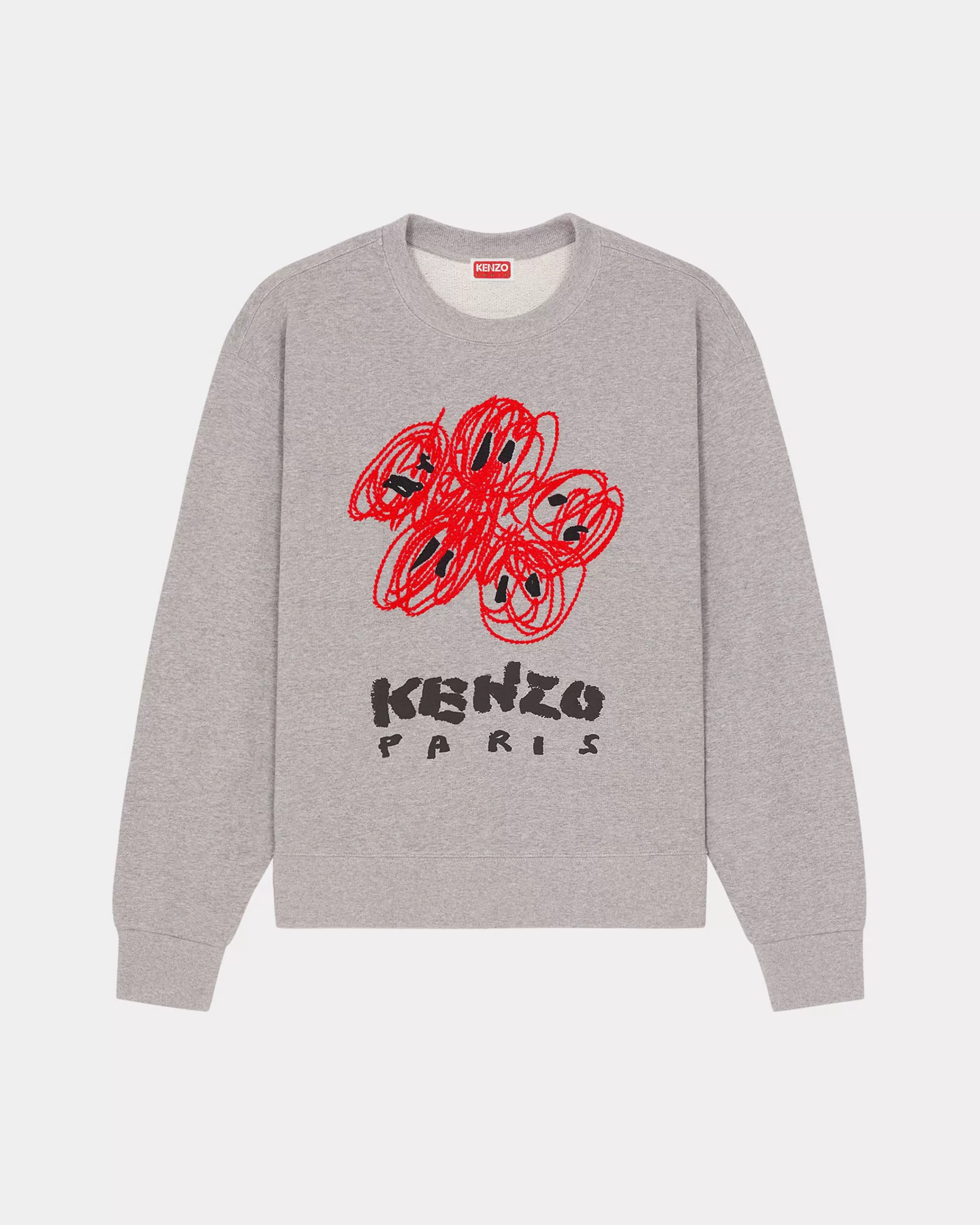 Sweatshirts and Hoodies*KENZO ' Drawn Varsity' embroidered sweatshirt Pearl Grey