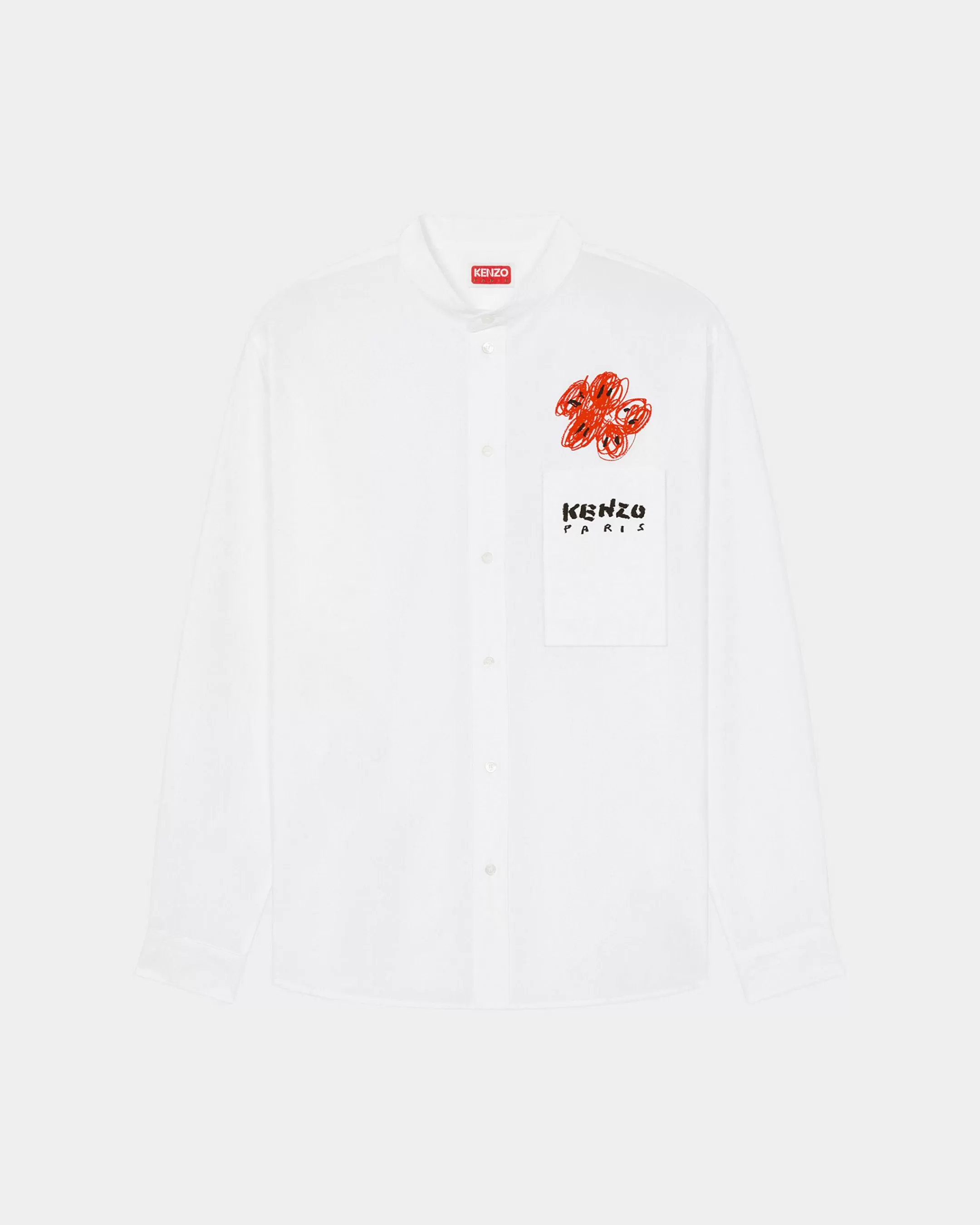 Shirts*KENZO ' Drawn Varsity' shirt White