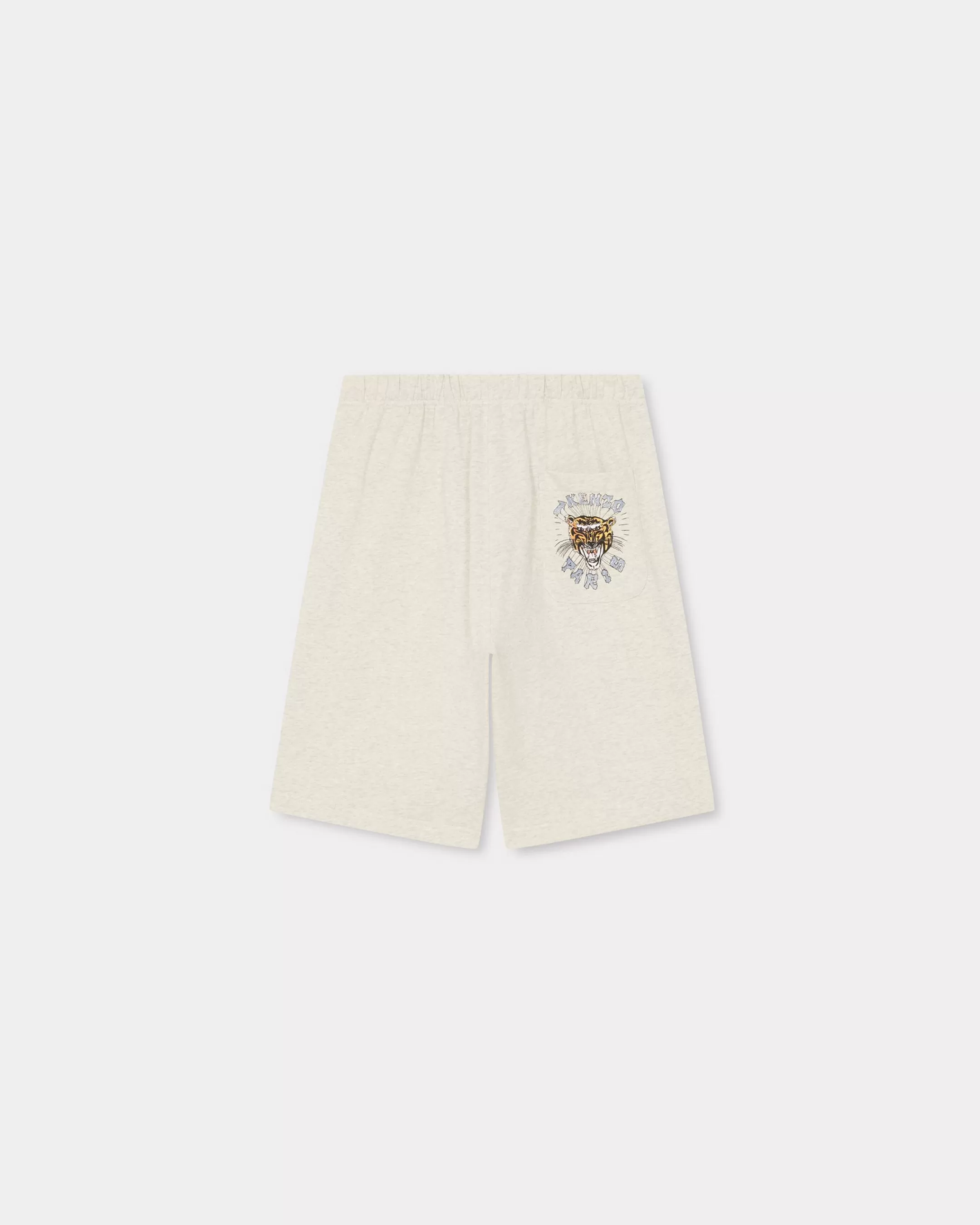 Pants and Shorts*KENZO ' Drawn Varsity' shorts Pale Grey