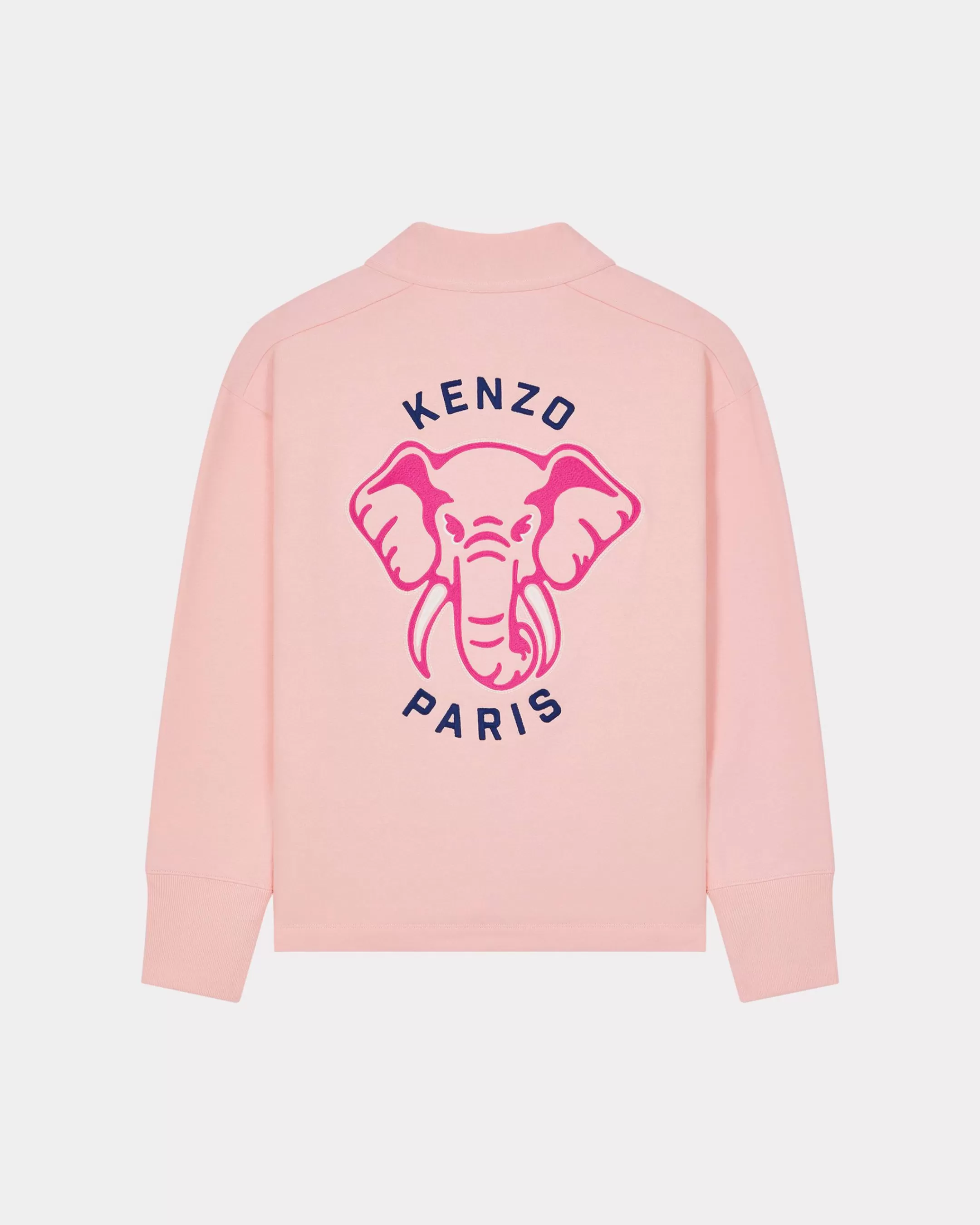 Sweatshirts and Hoodies*KENZO ' Elephant' embroidered cardigan Faded Pink