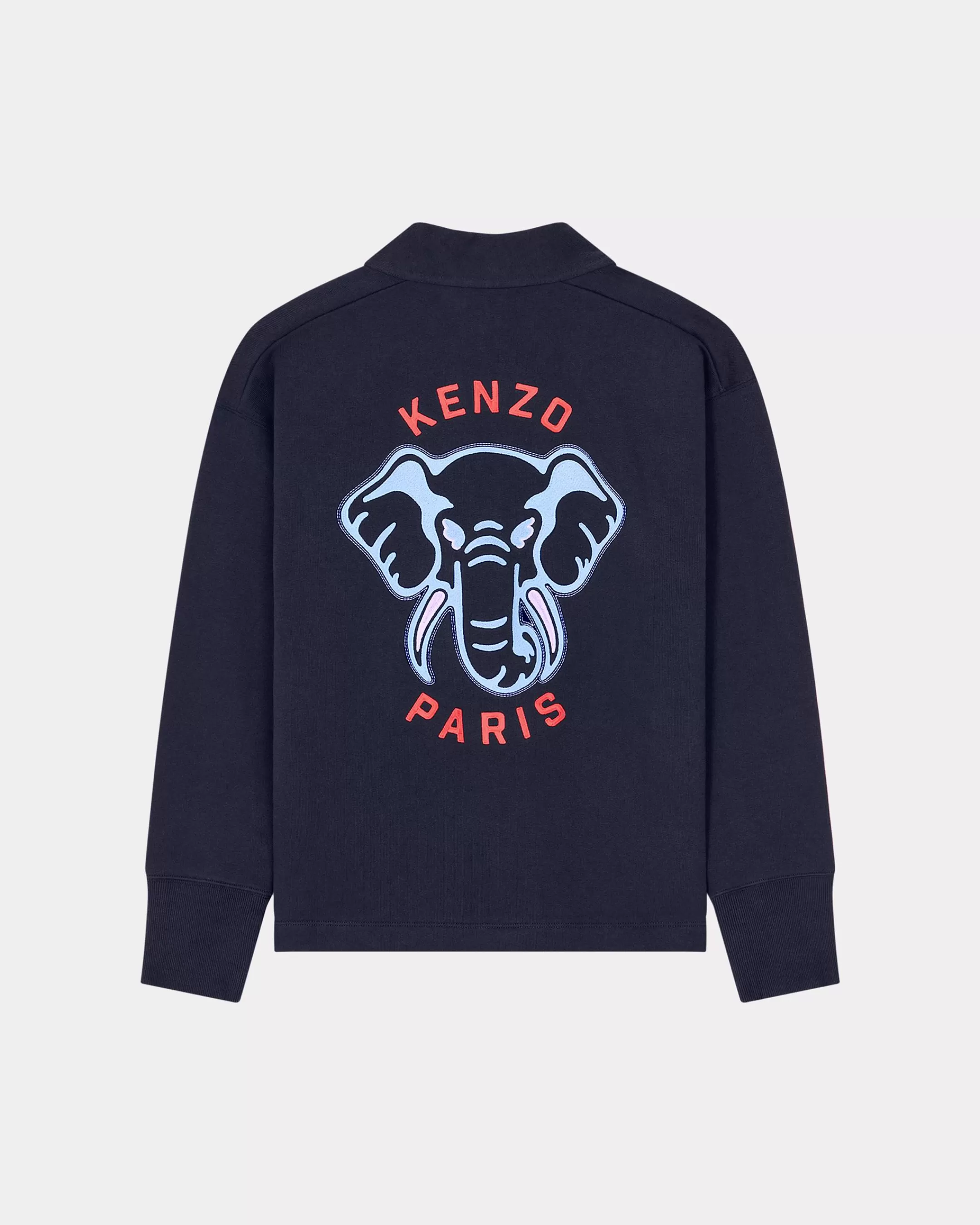 Sweatshirts and Hoodies*KENZO ' Elephant' embroidered cardigan Midnight Blue