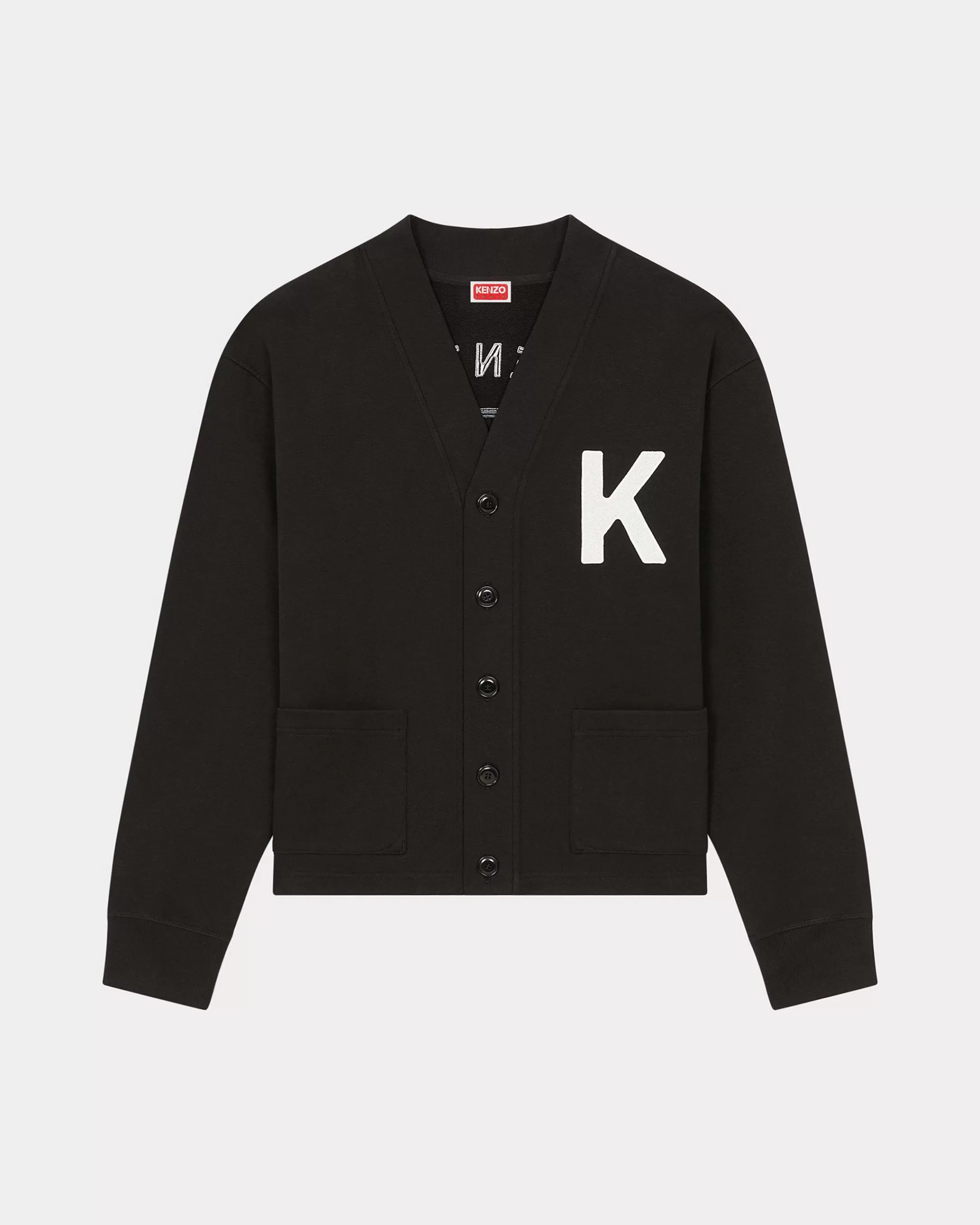 Sweatshirts and Hoodies*KENZO ' Elephant' embroidered cardigan Black