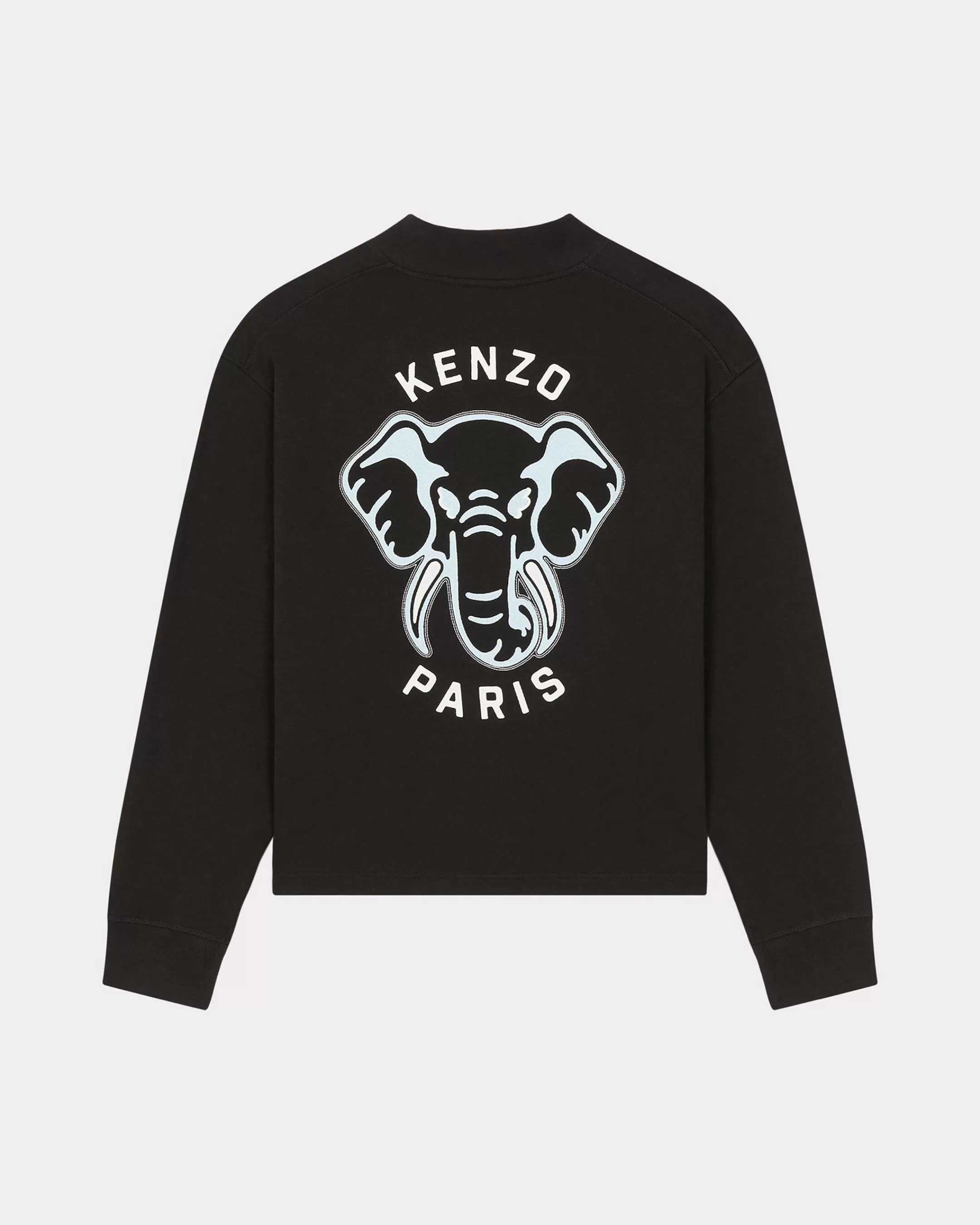 Sweatshirts and Hoodies*KENZO ' Elephant' embroidered cardigan Black