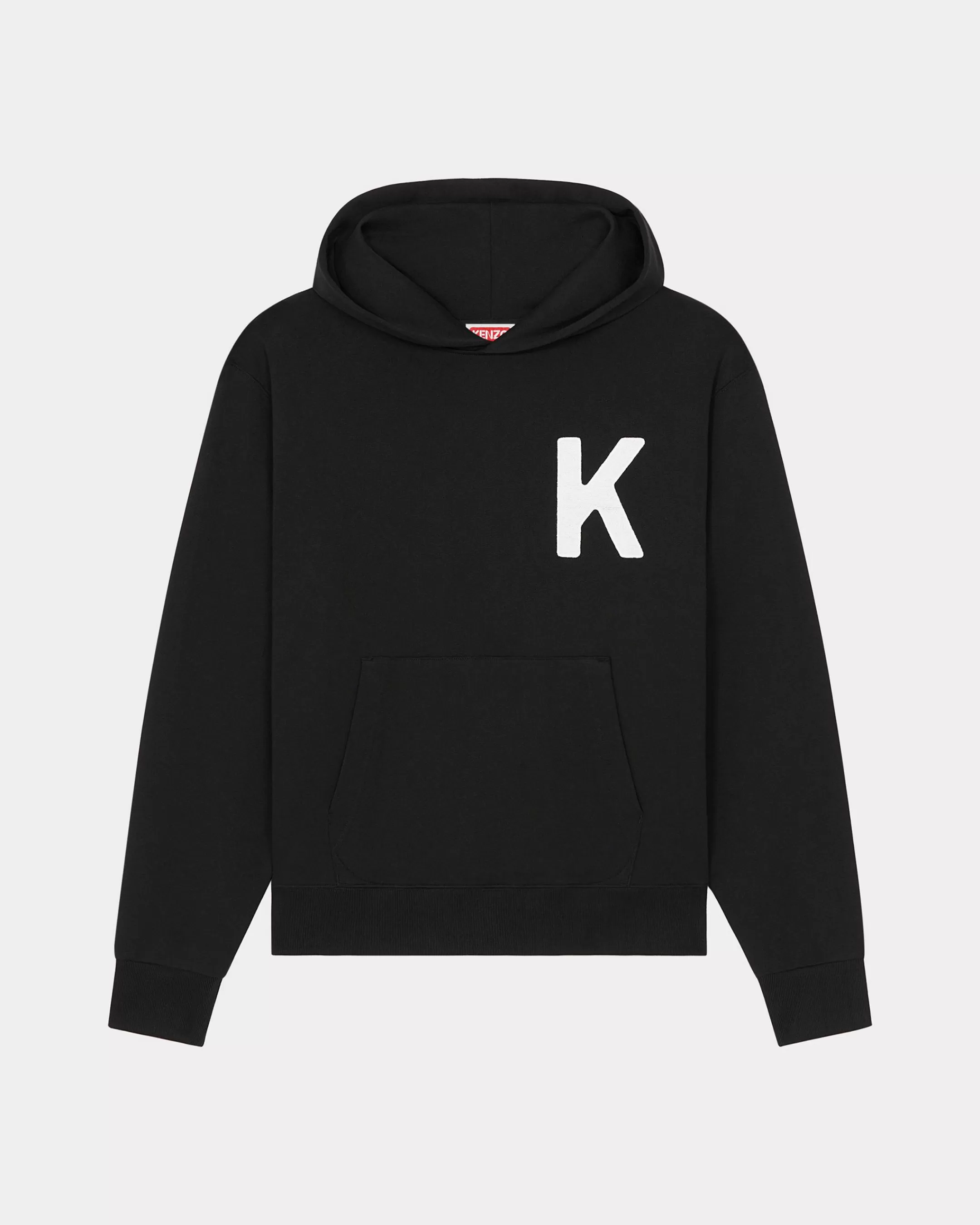 Sweatshirts and Hoodies*KENZO ' Elephant' embroidered hooded sweatshirt Black