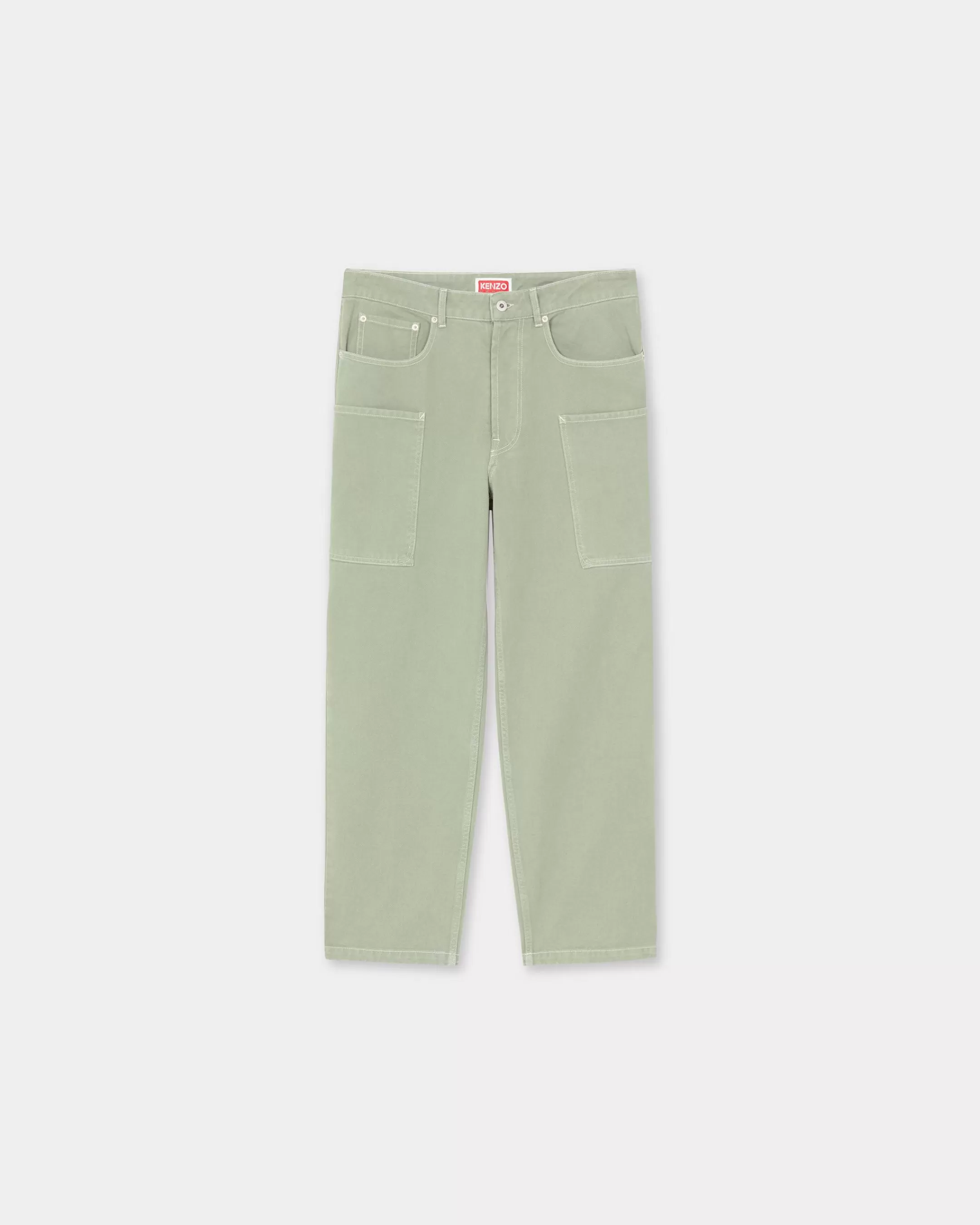 Denim | Pants and Shorts*KENZO ' Elephant Flag' cargo jeans Almond Green