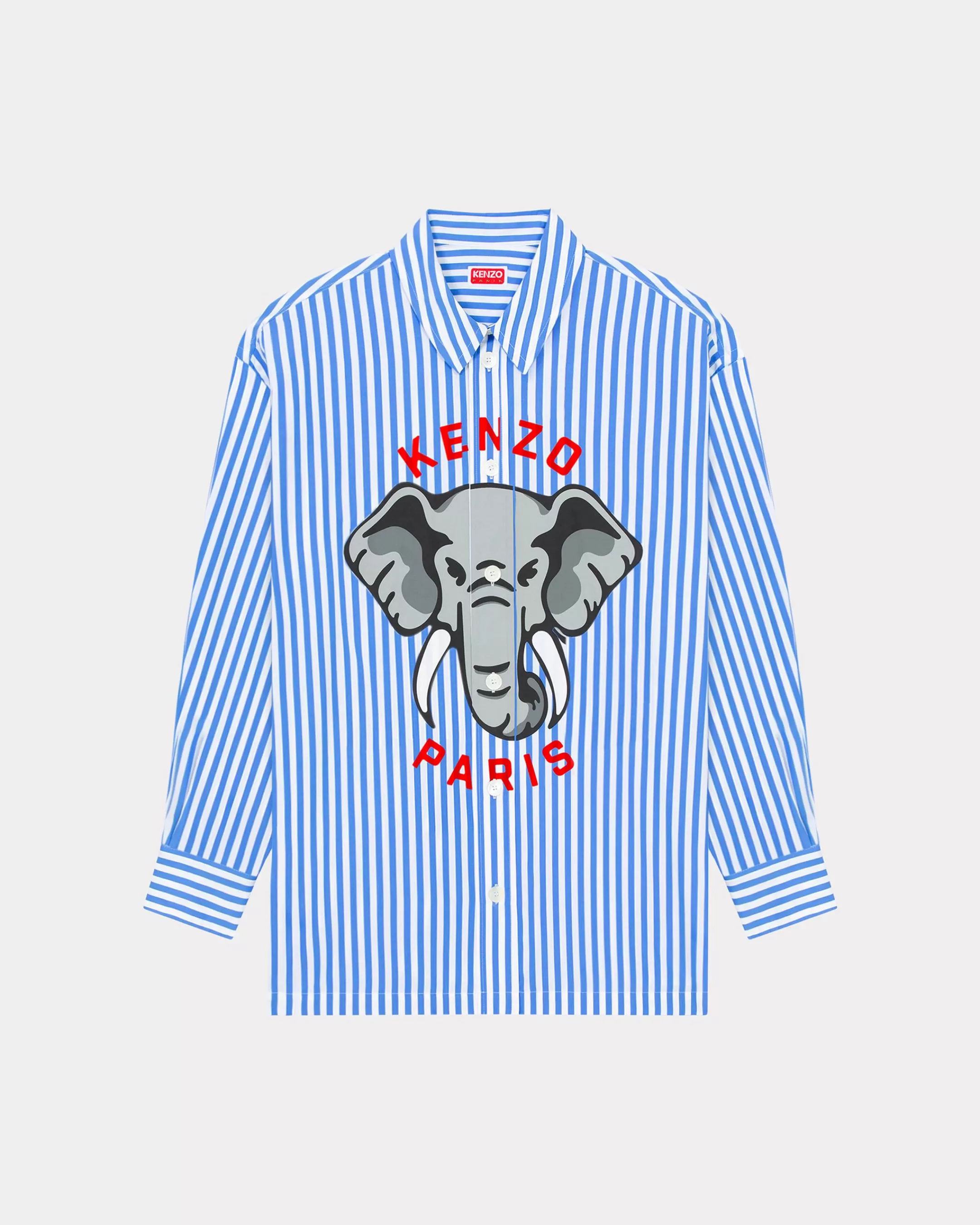 Shirts*KENZO ' Elephant' oversized shirt Royal Blue