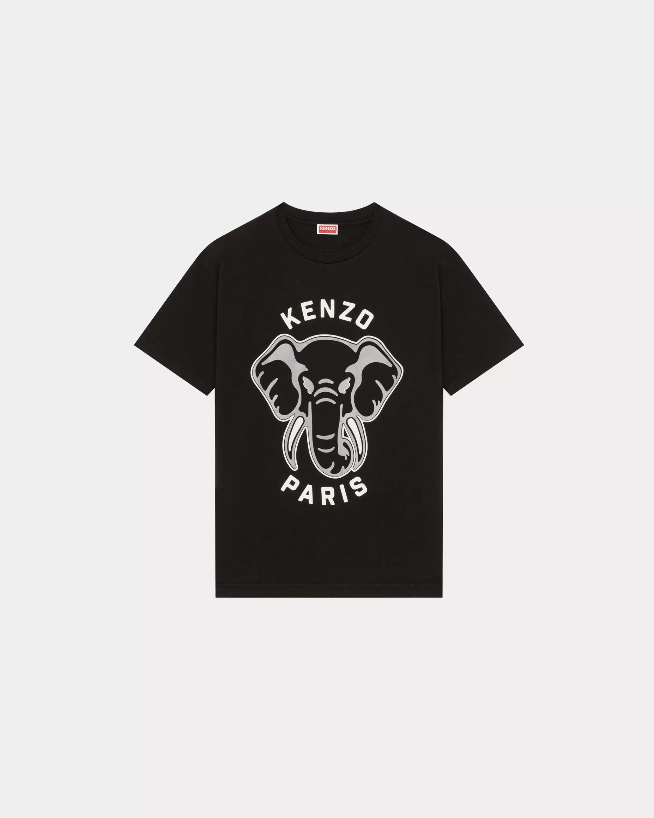 T-shirts and Polos*KENZO Elephant 'Varsity Jungle' oversize T-shirt Black