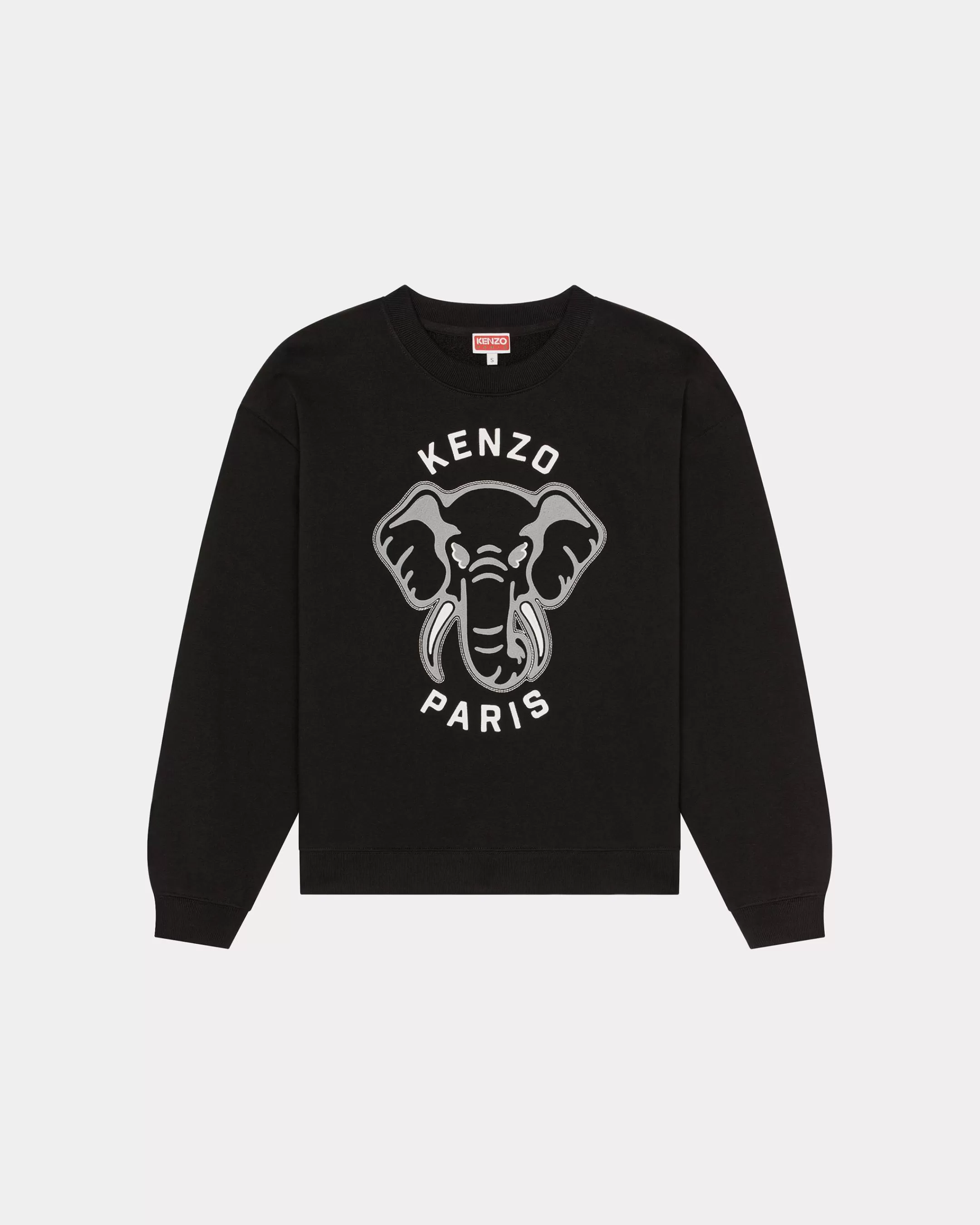 Sweatshirts and Hoodies*KENZO Elephant 'Varsity Jungle' sweatshirt Black